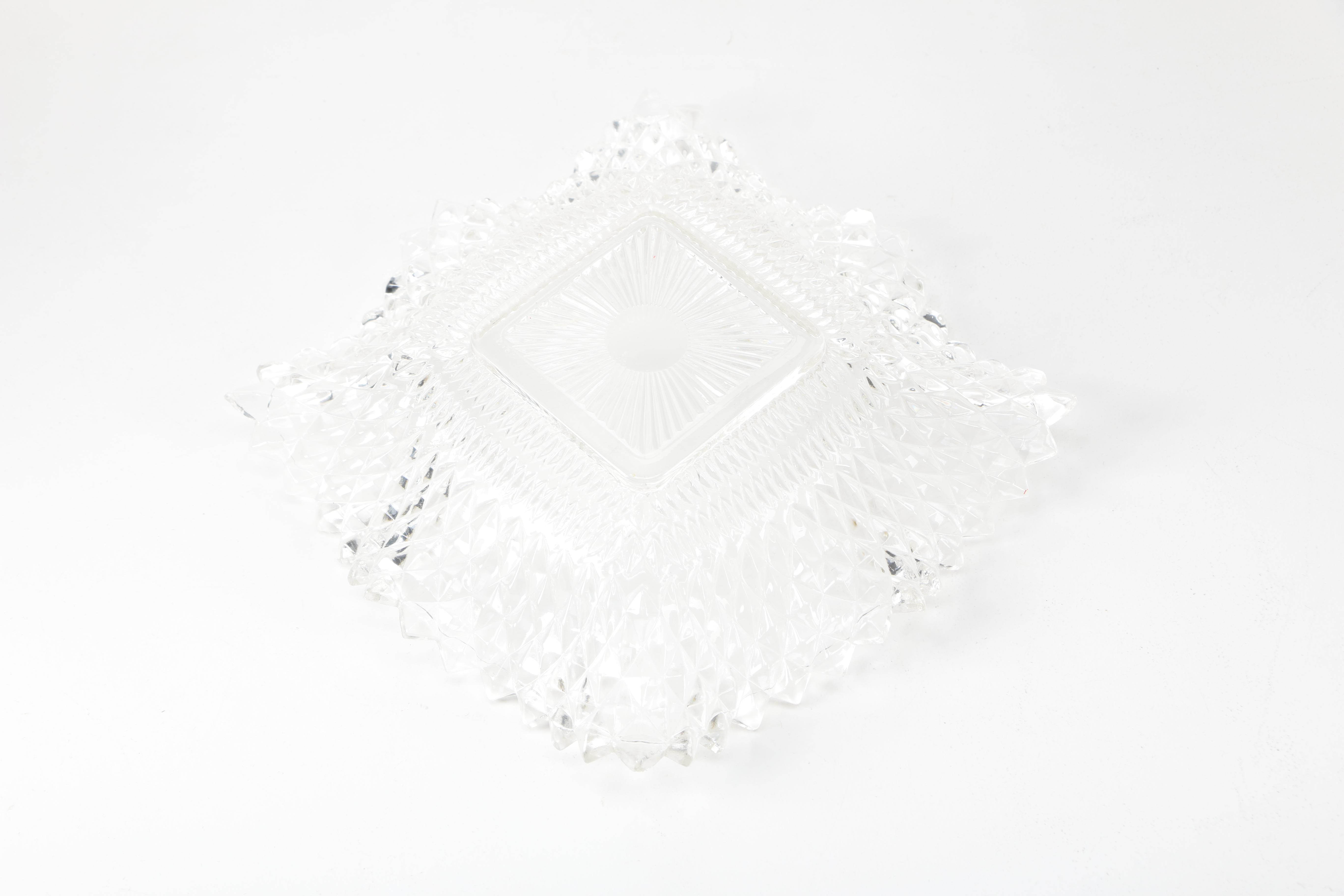 Selection of Vintage Pressed Glass Tableware