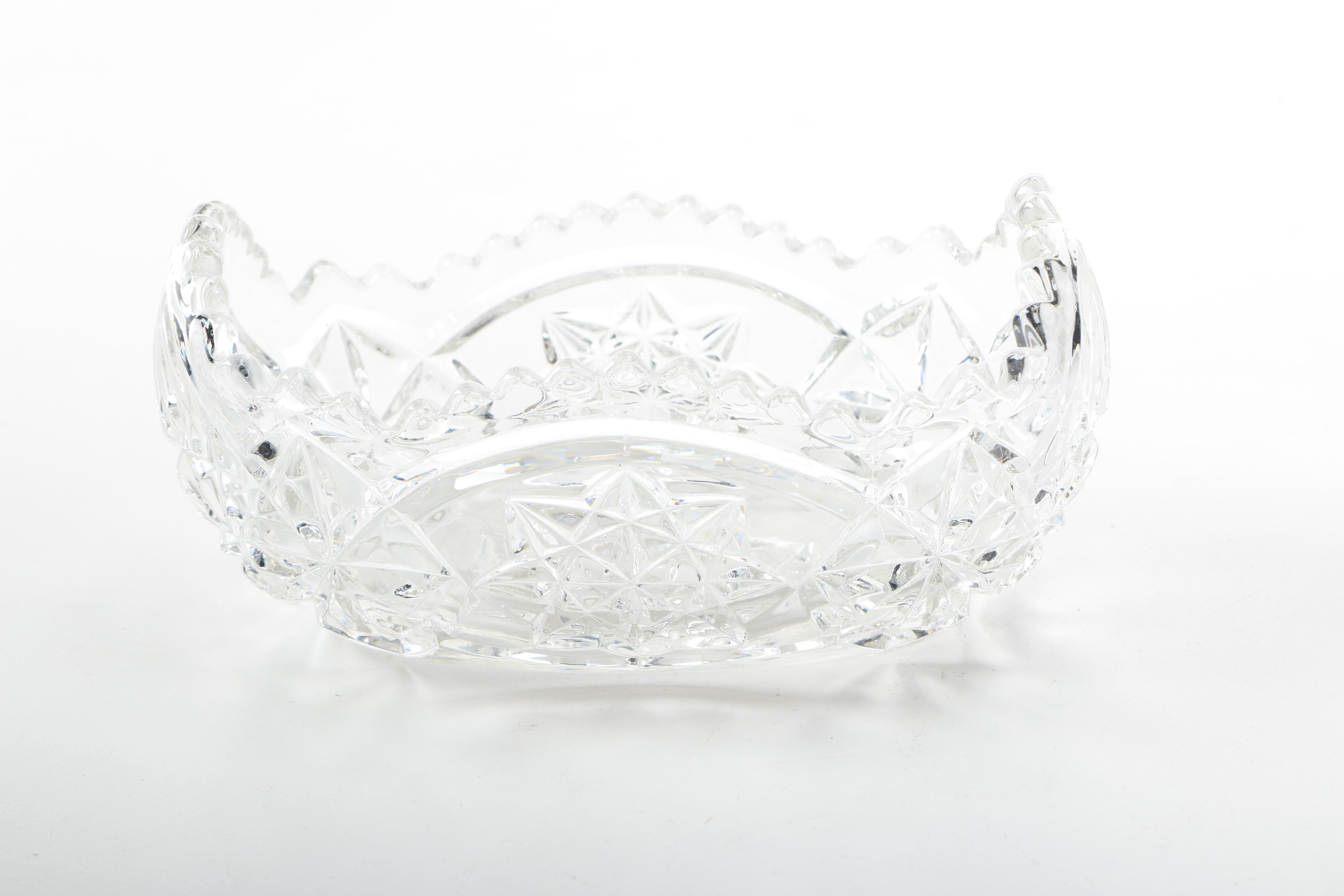 Selection of Vintage Pressed Glass Tableware