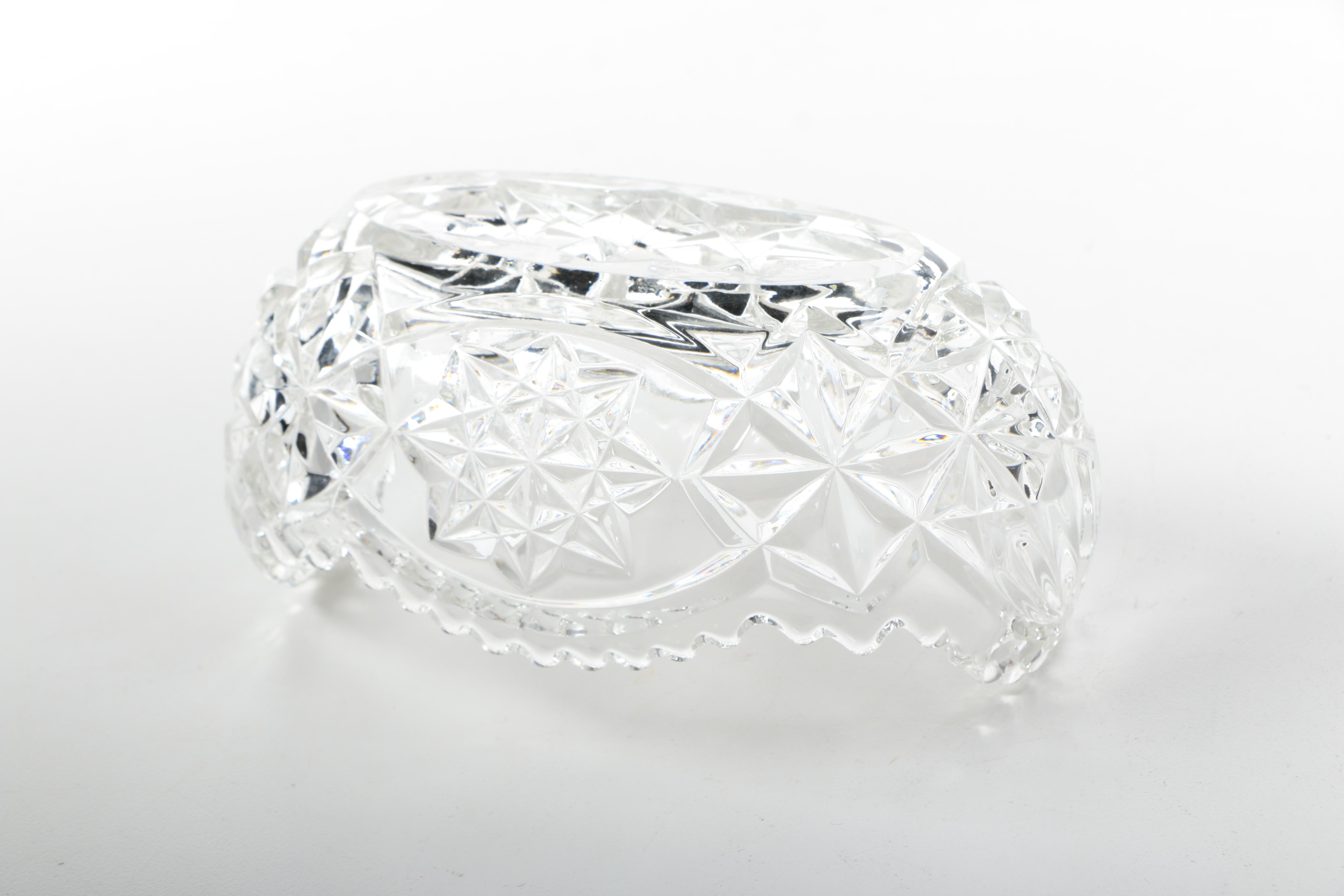 Selection of Vintage Pressed Glass Tableware