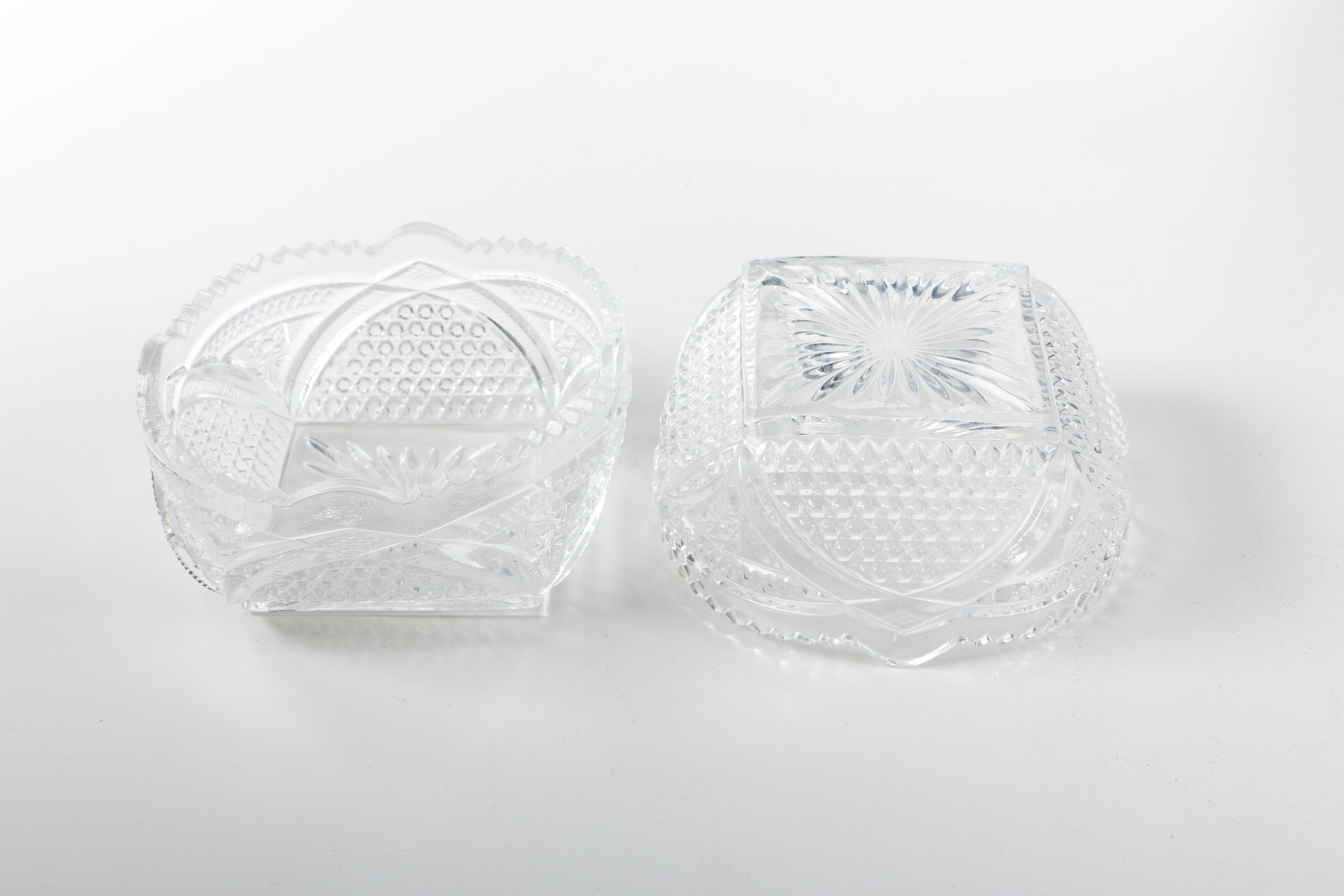 Selection of Vintage Pressed Glass Tableware