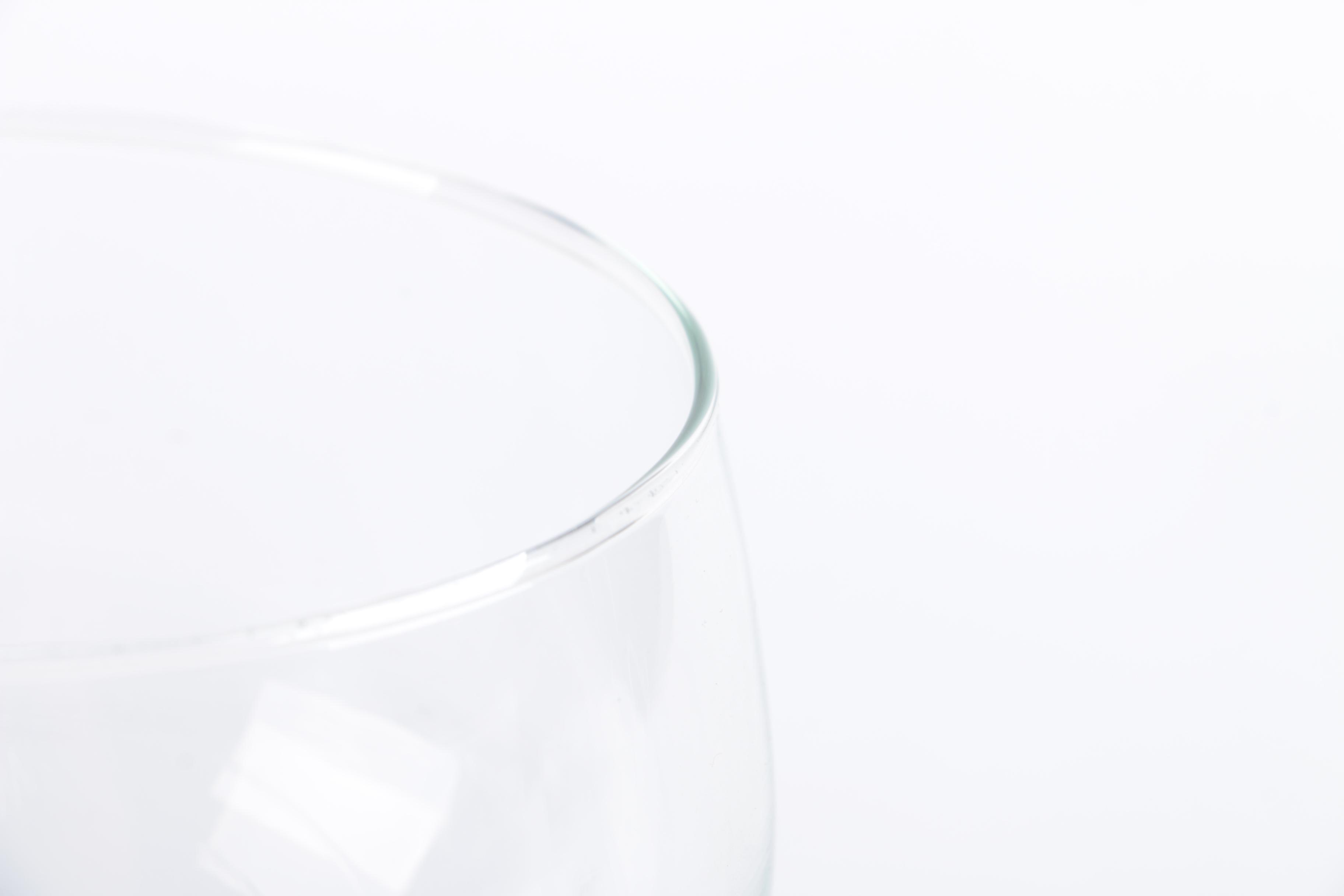 Five Clear Wine Glasses
