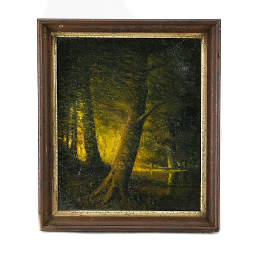 Framed Oil on Canvas in the Style of Harvey Joiner