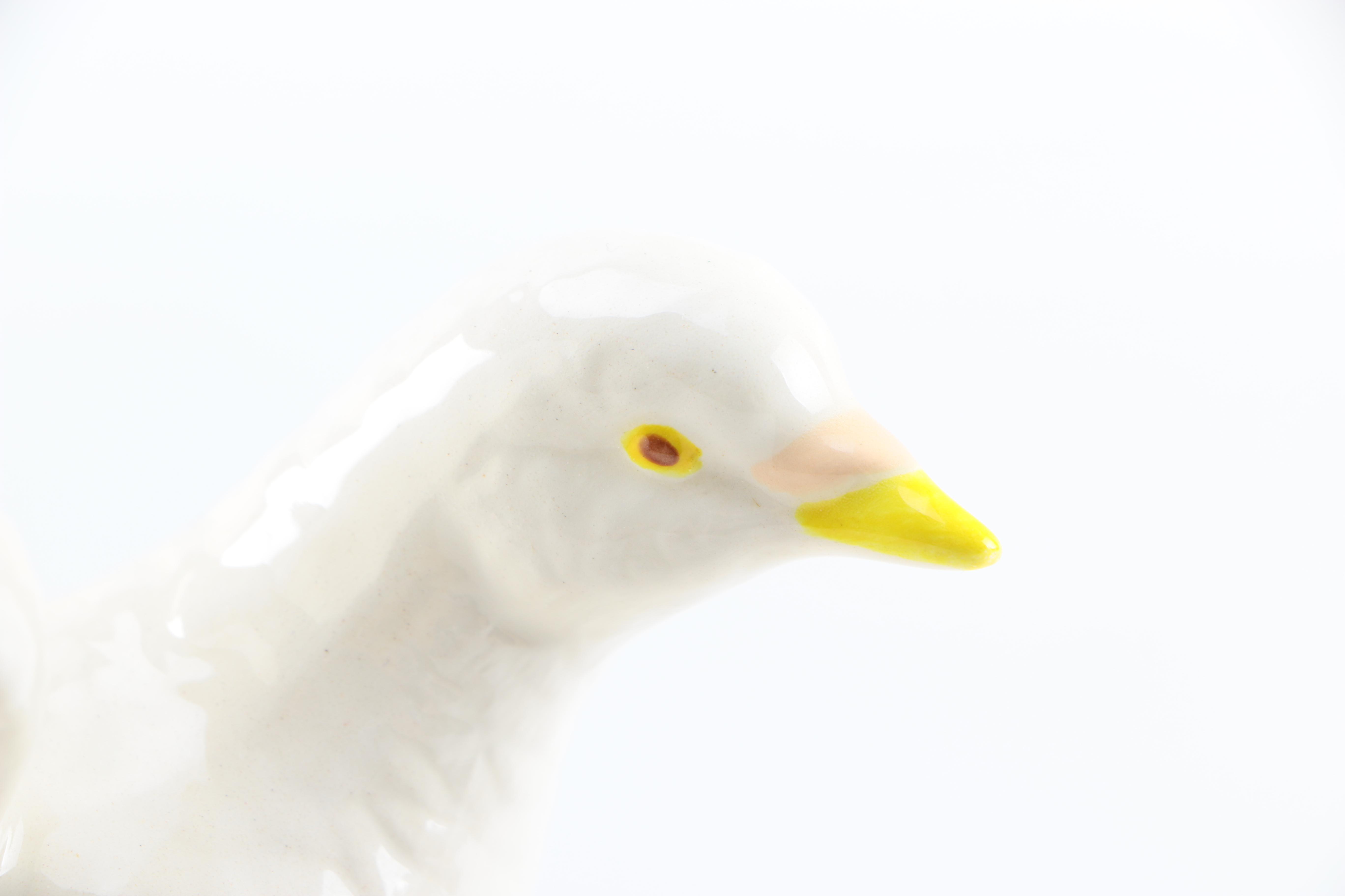 Pair of Ceramic Dove Figurines by Byron Molds