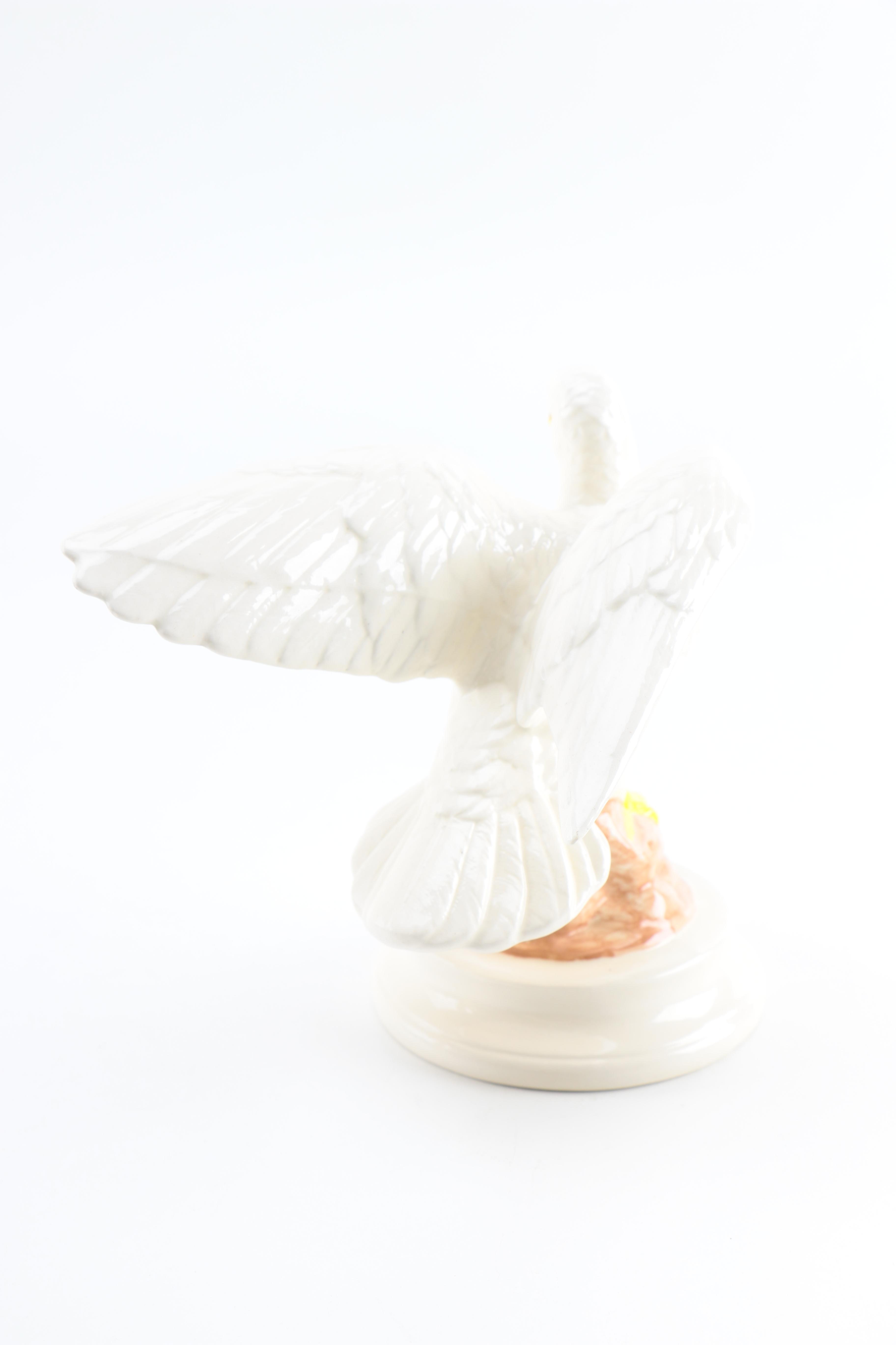 Pair of Ceramic Dove Figurines by Byron Molds
