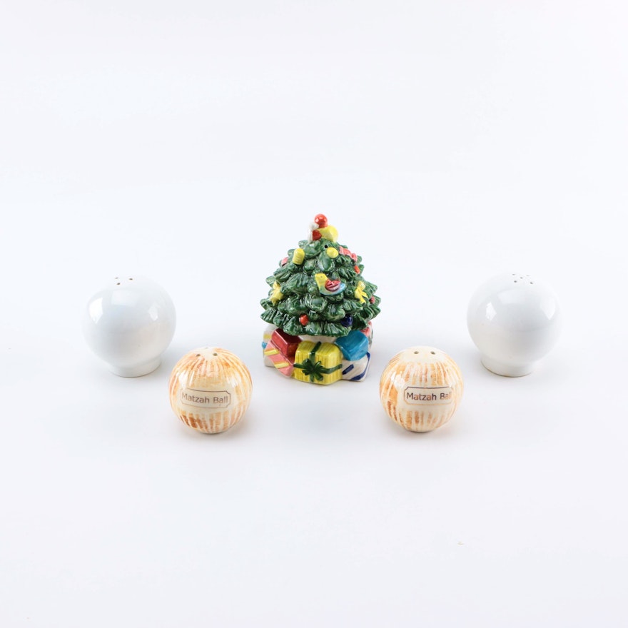 Assortment of Ceramic Salt and Pepper Shakers