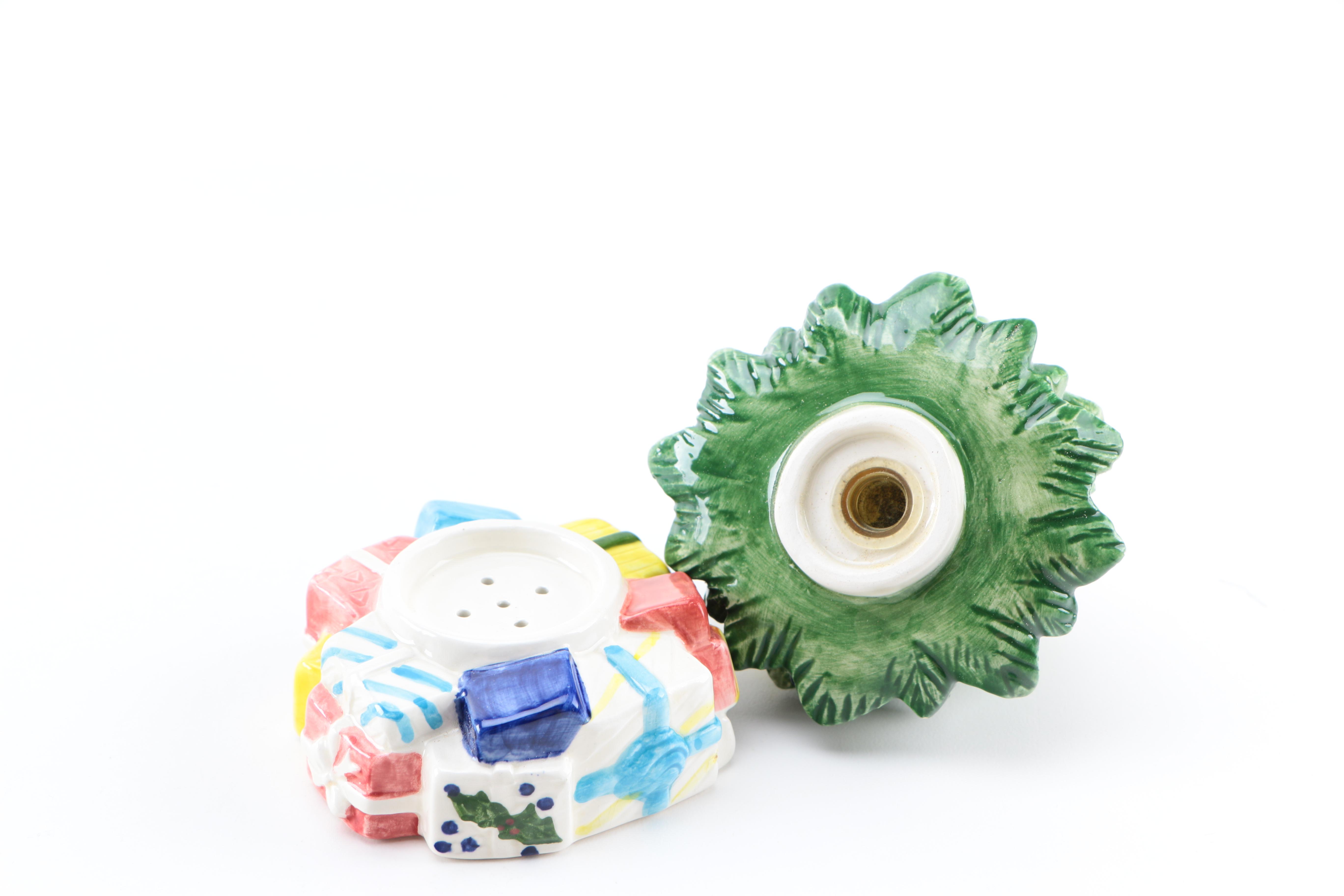 Assortment of Ceramic Salt and Pepper Shakers