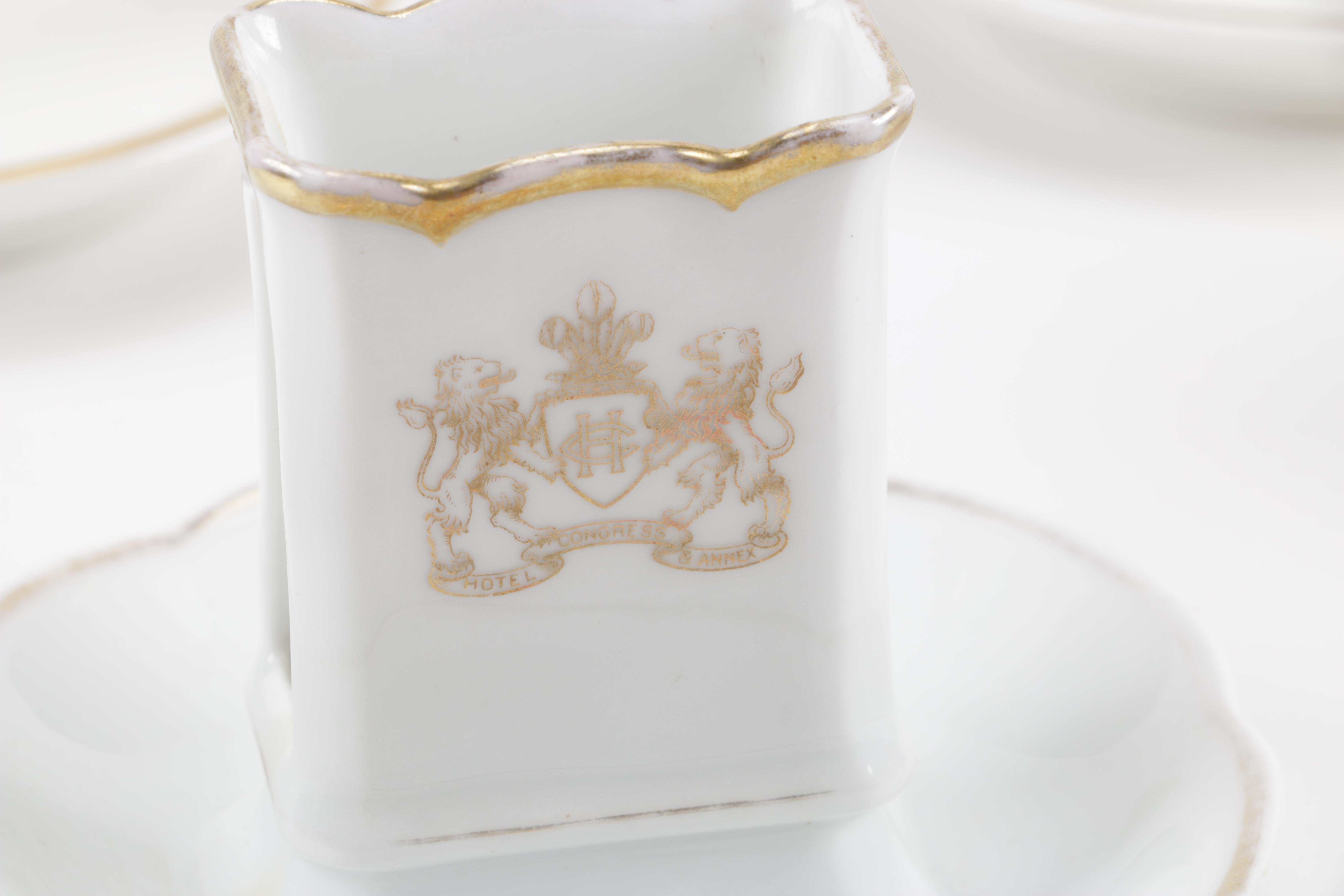 Ceramic Table Ware Pieces From The Congress Hotel