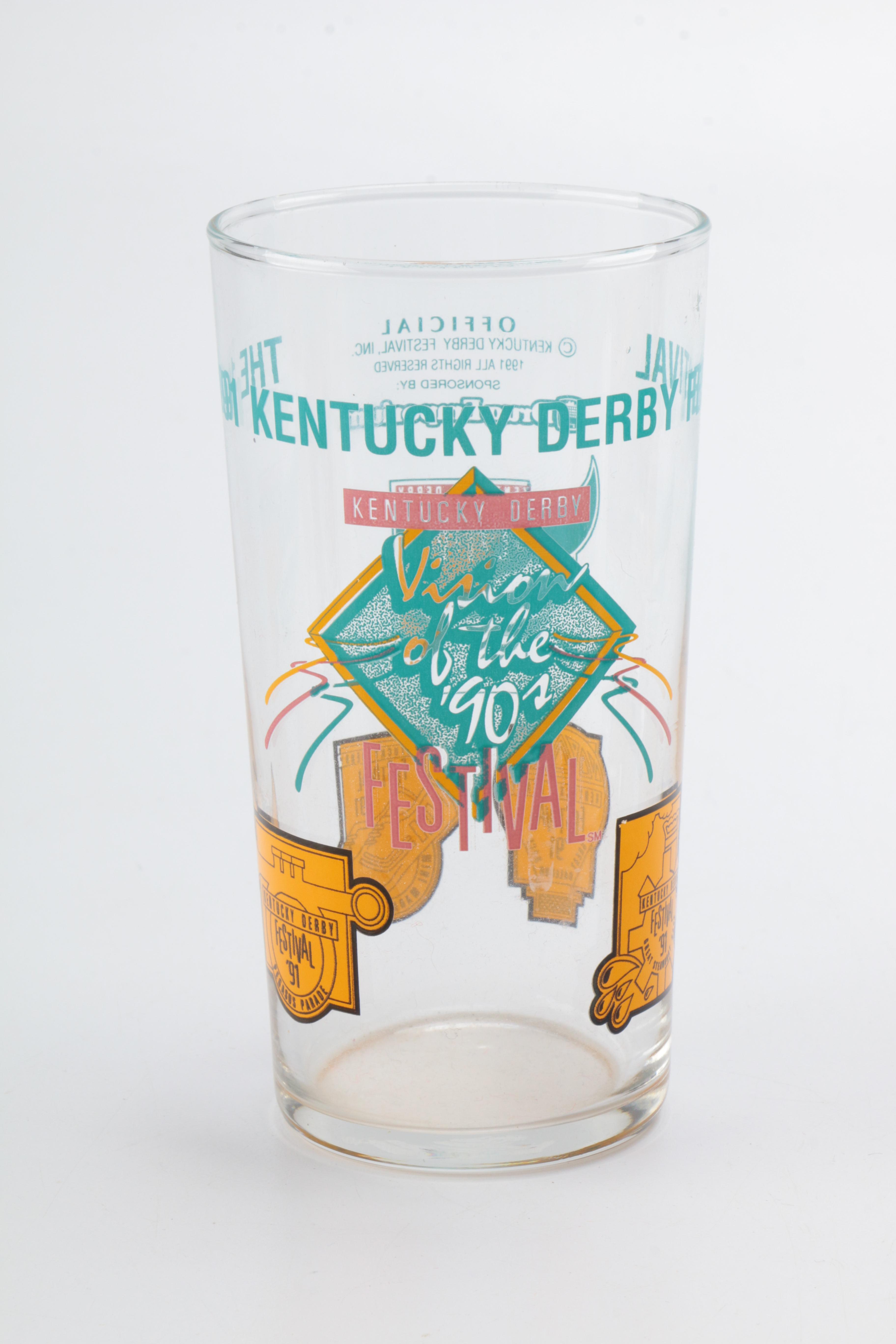 1990s Kentucky Derby Festival Glasses