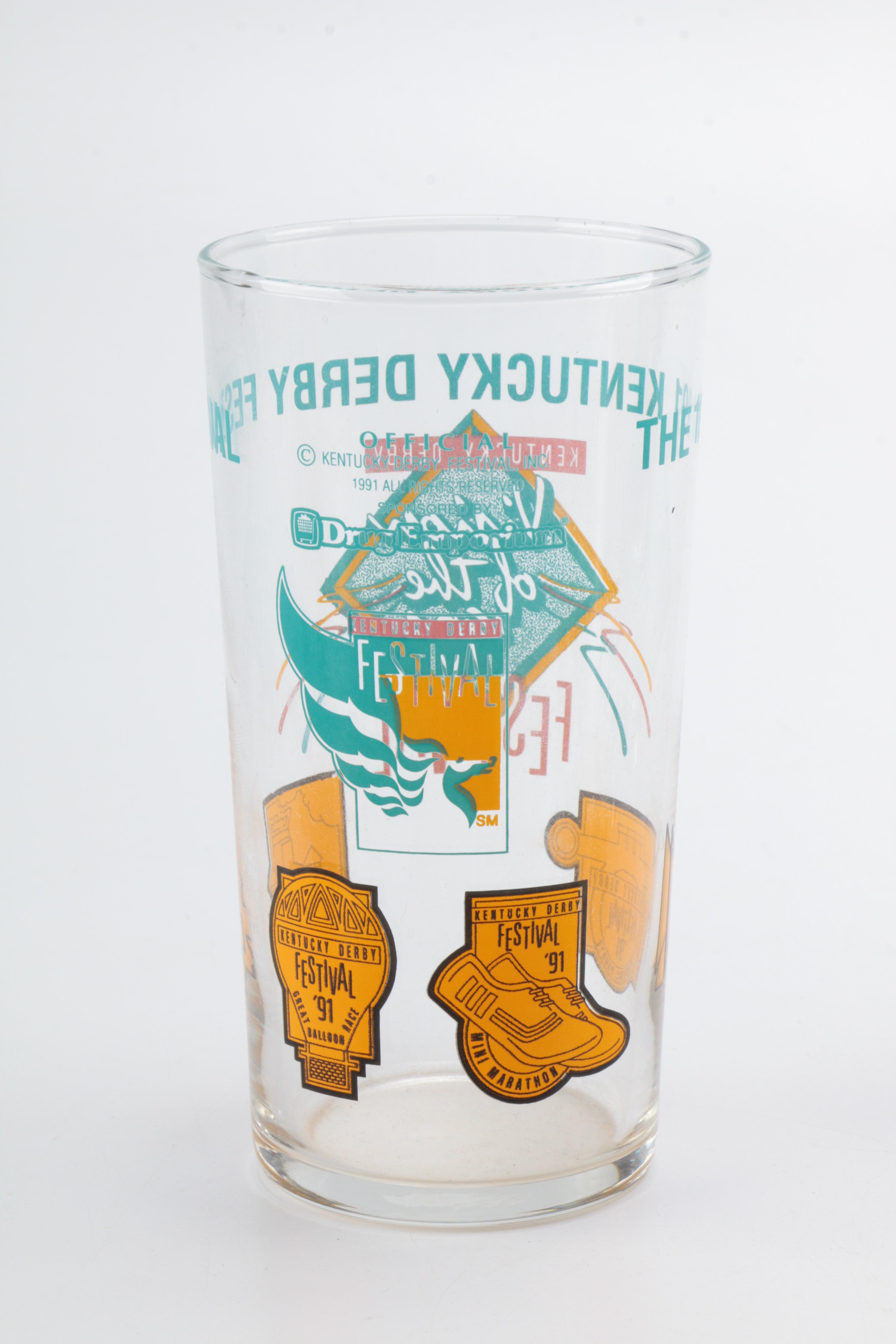 1990s Kentucky Derby Festival Glasses