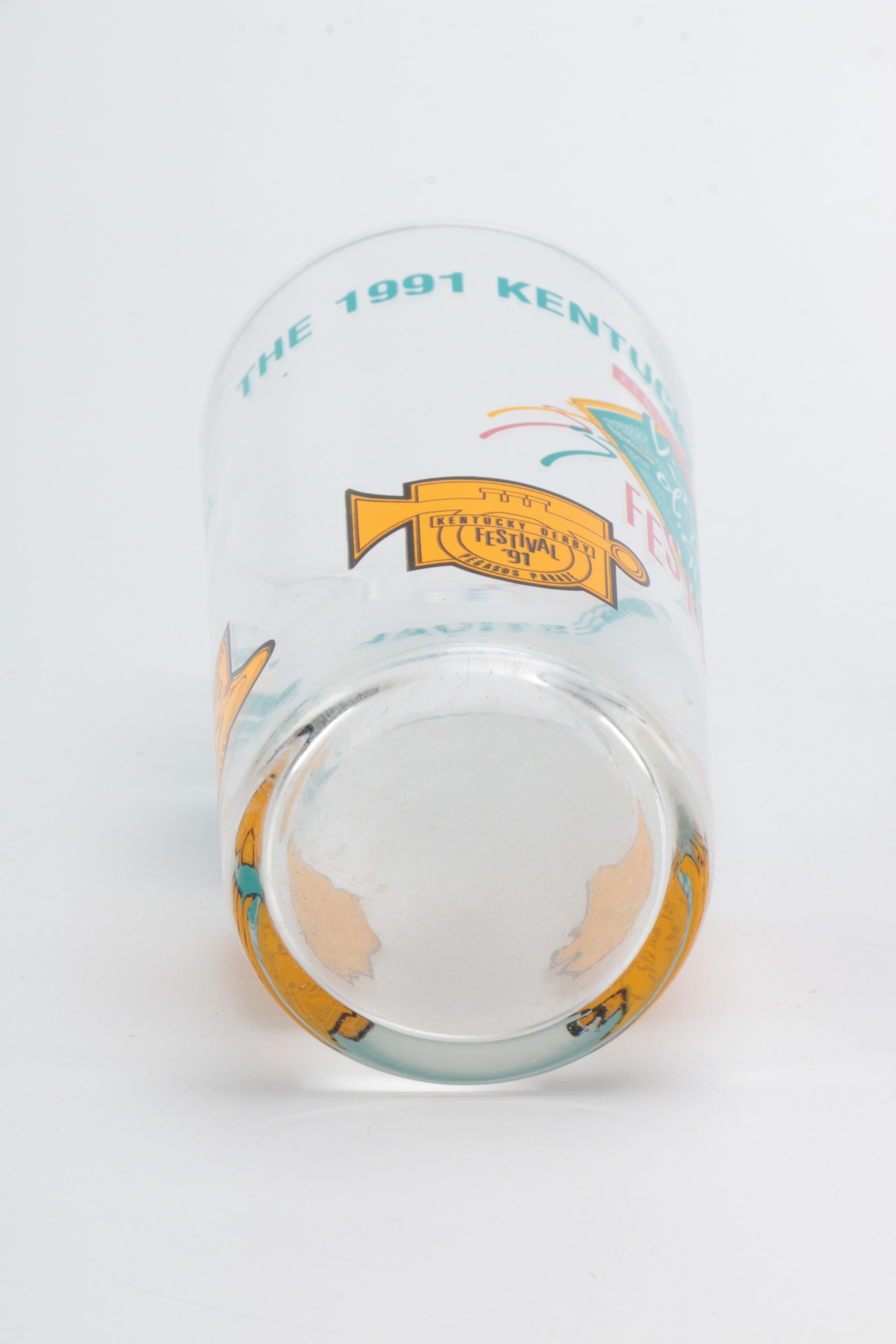 1990s Kentucky Derby Festival Glasses