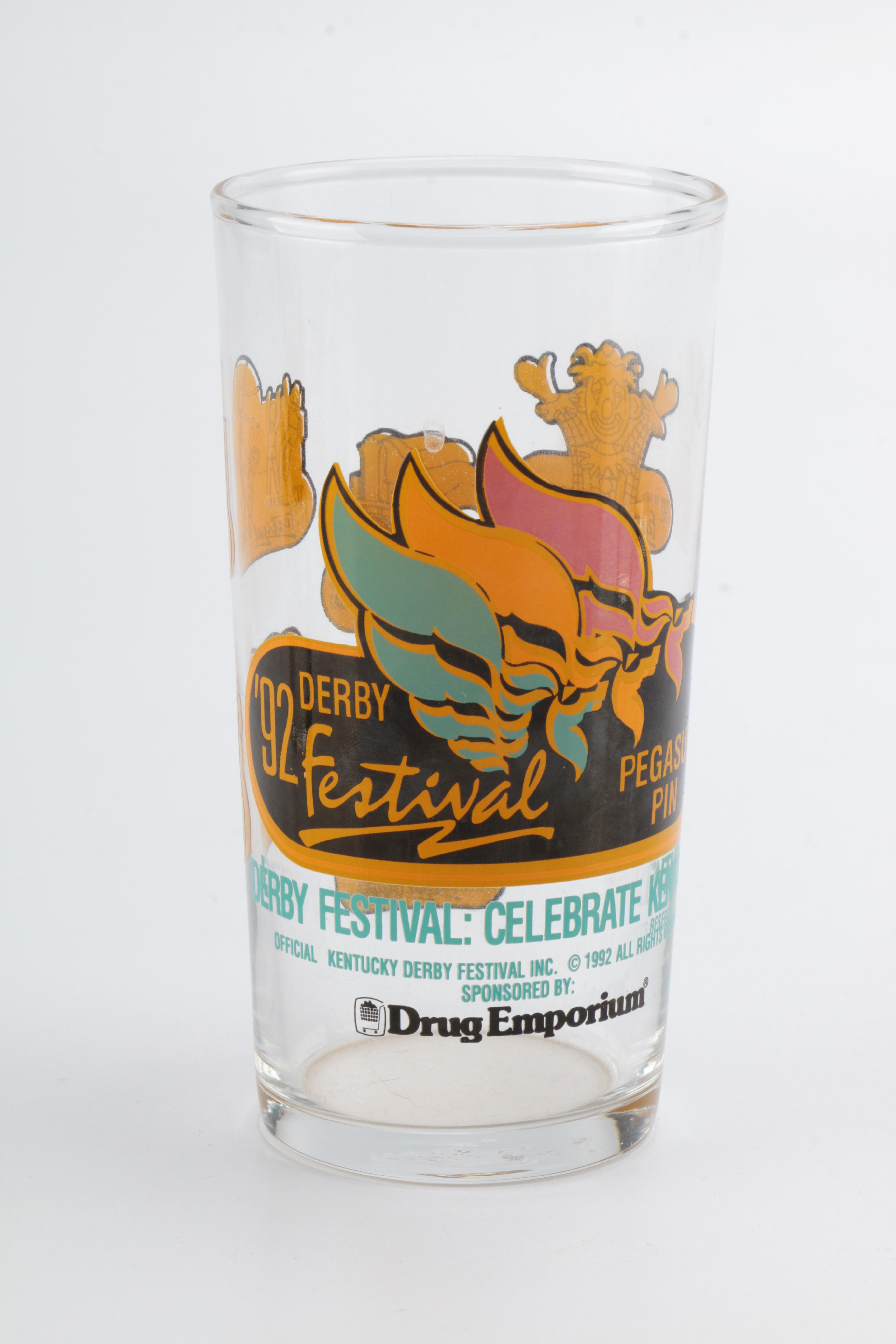 1990s Kentucky Derby Festival Glasses