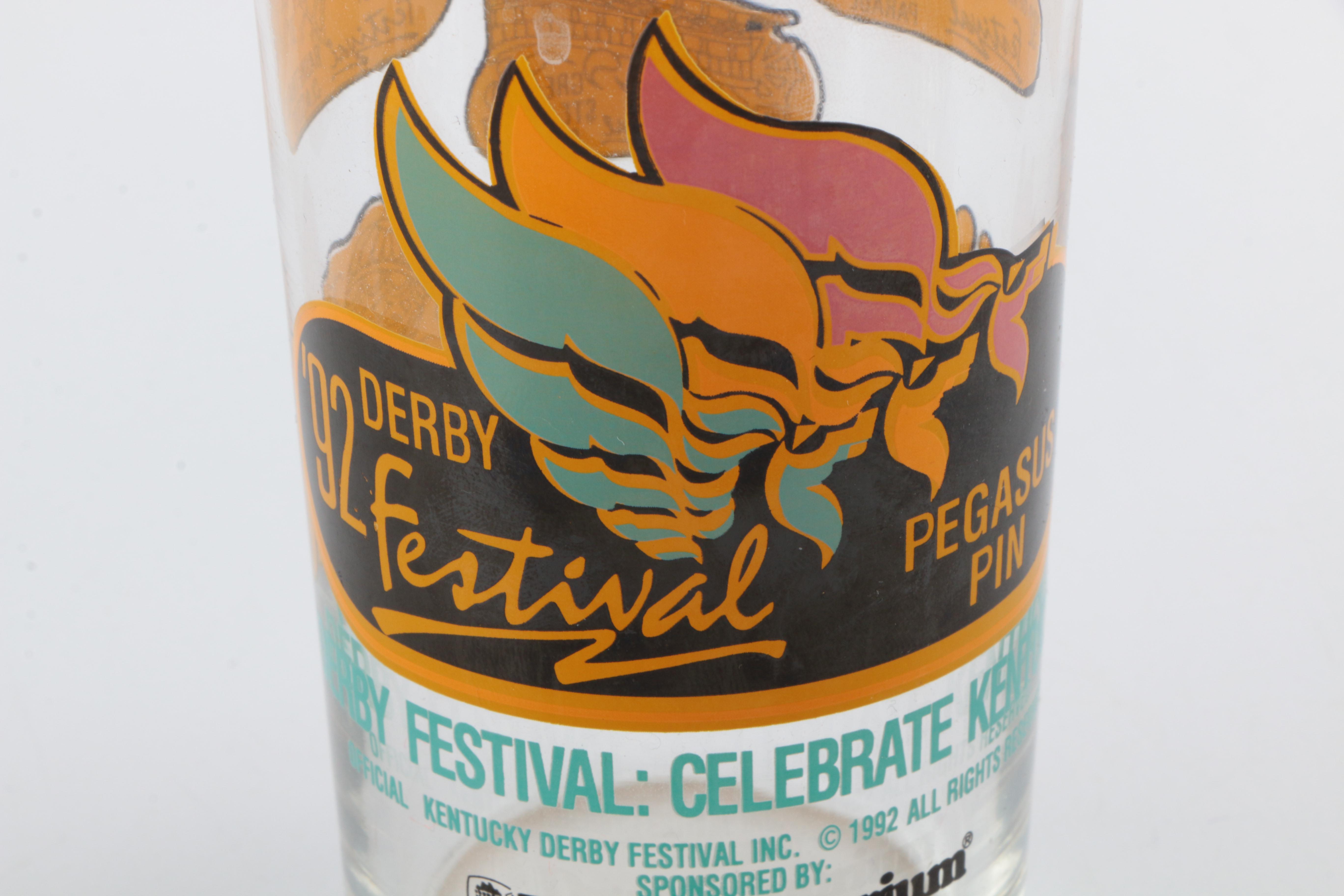 1990s Kentucky Derby Festival Glasses