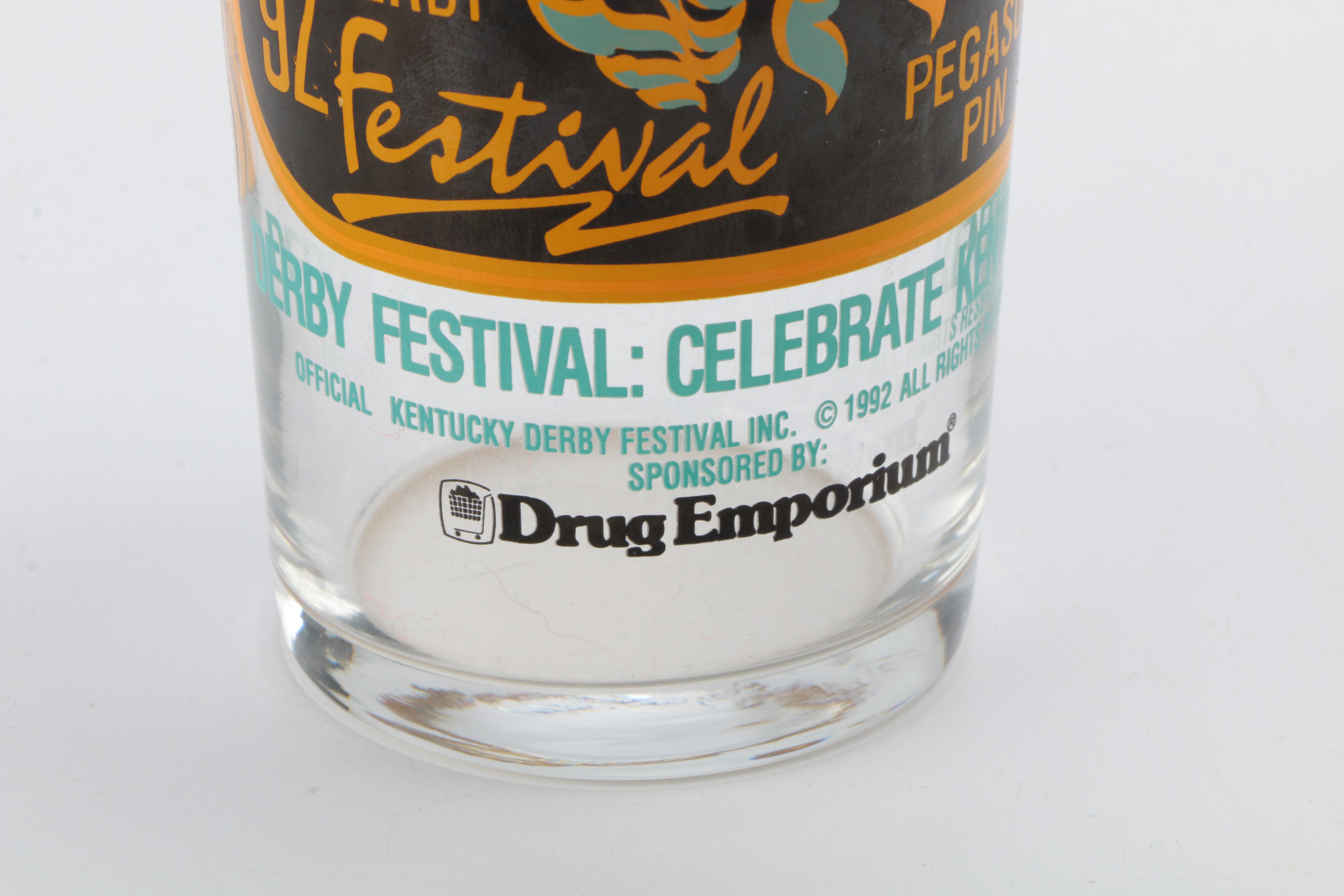 1990s Kentucky Derby Festival Glasses