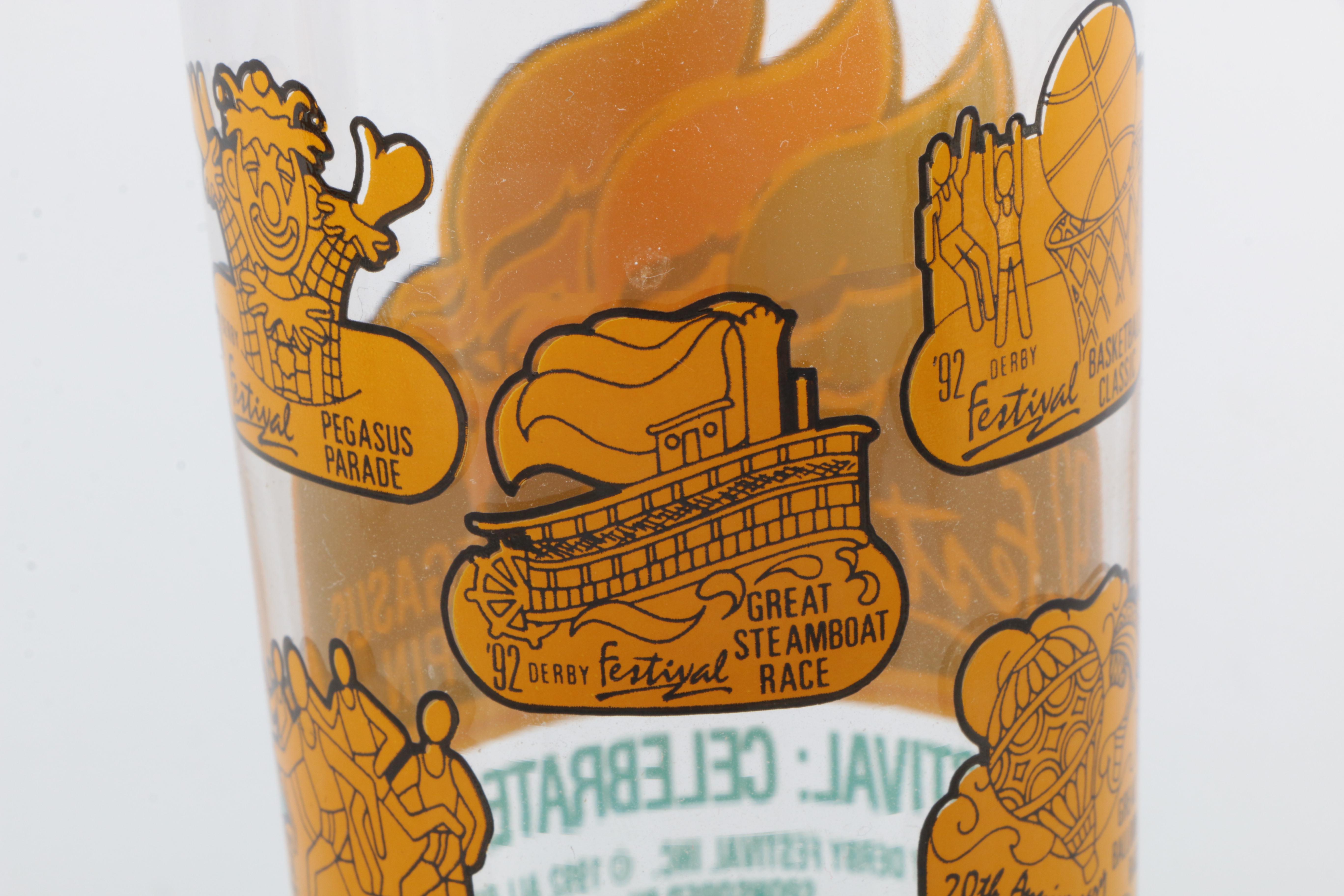 1990s Kentucky Derby Festival Glasses