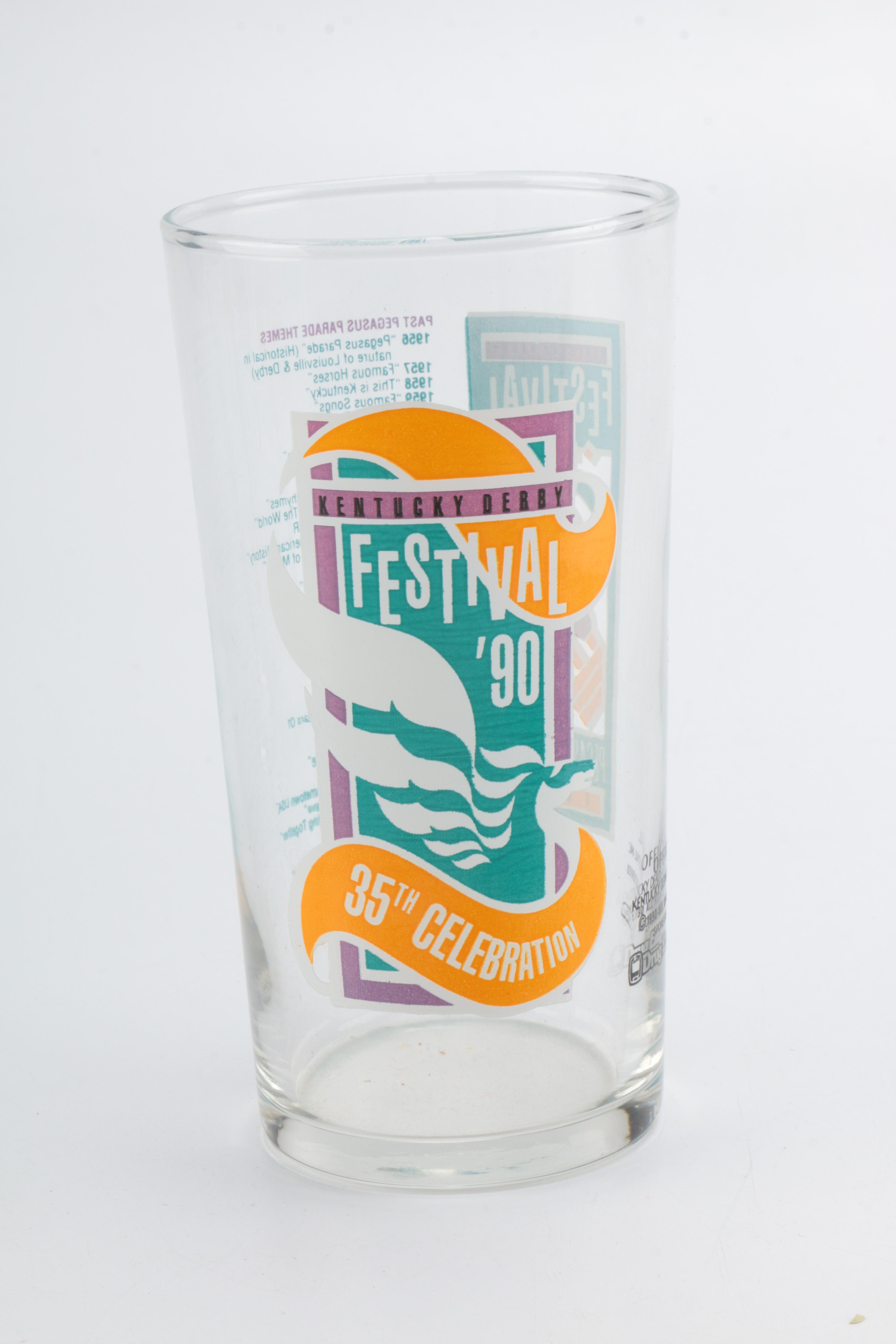 1990s Kentucky Derby Festival Glasses