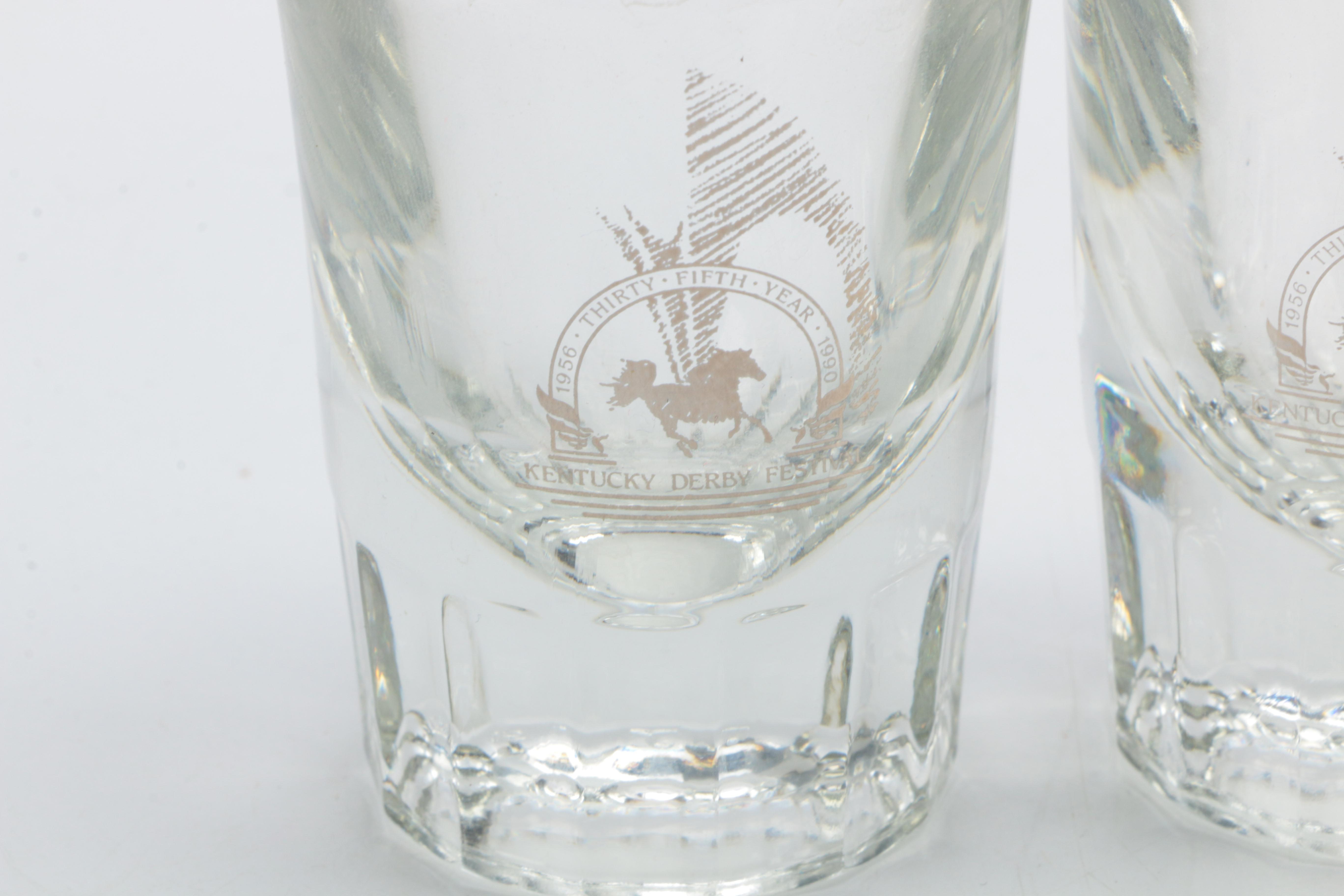 1990s Kentucky Derby Festival Glasses