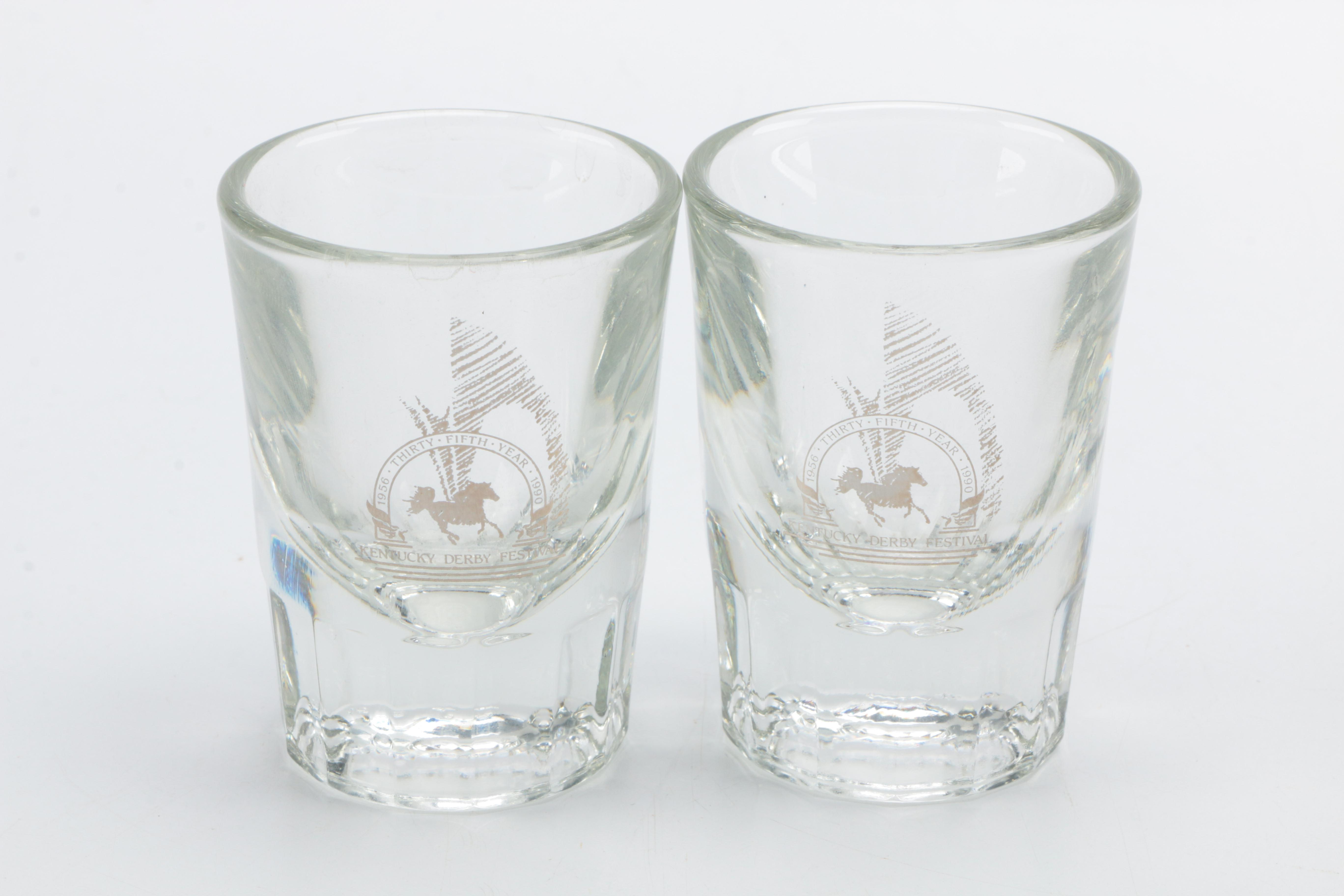 1990s Kentucky Derby Festival Glasses