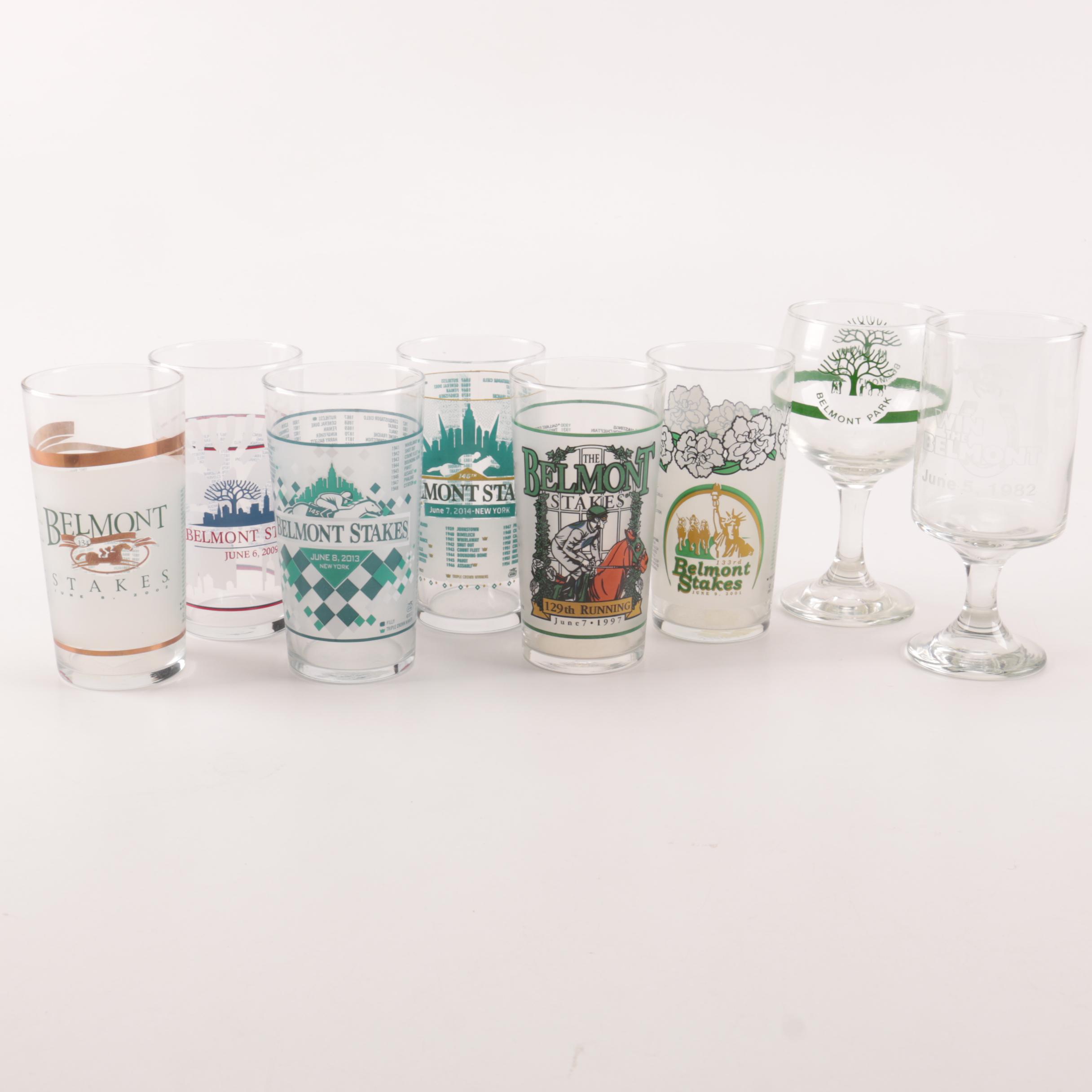 Belmont Stakes Horse Racing Glasses