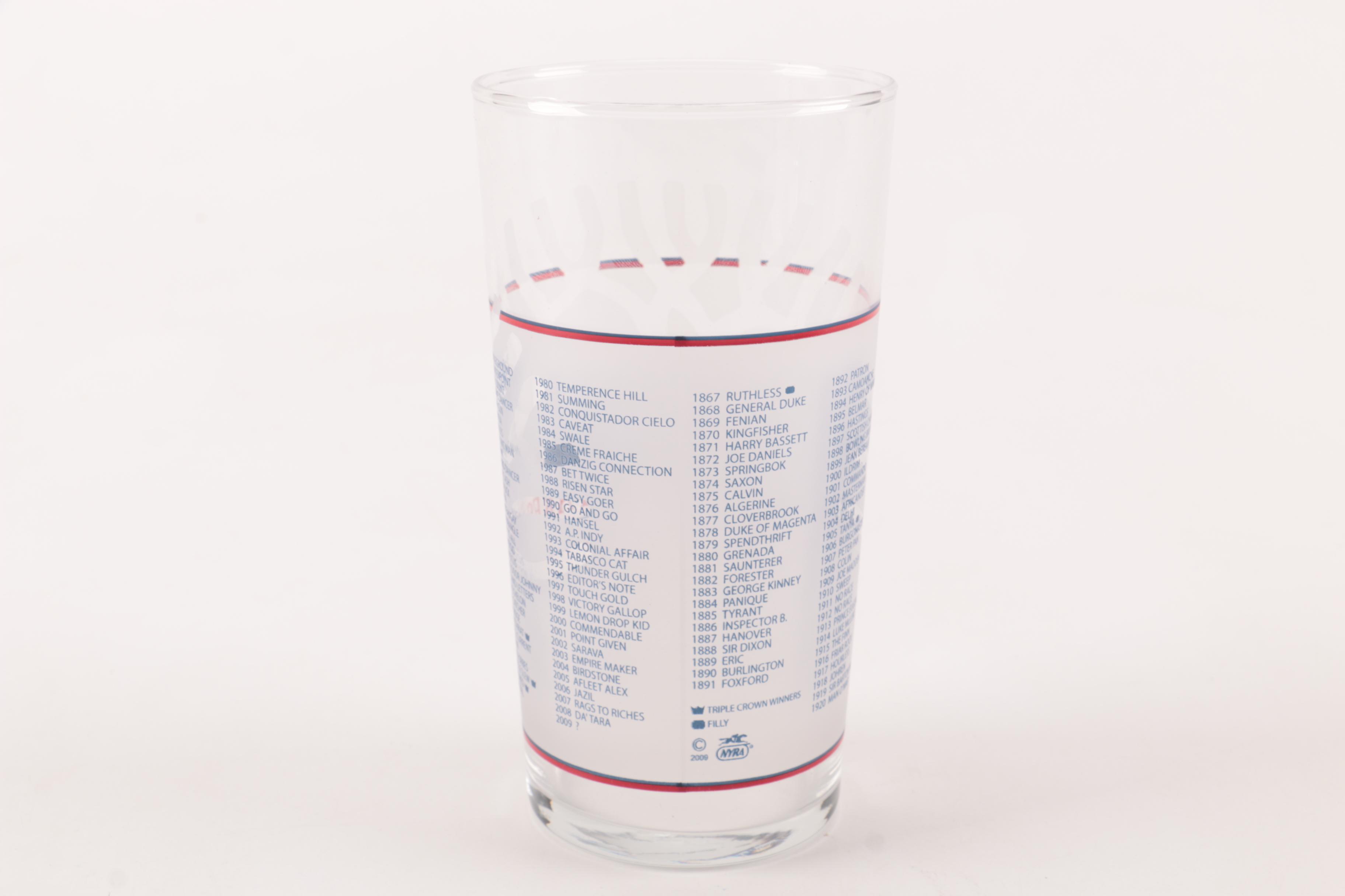 Belmont Stakes Horse Racing Glasses