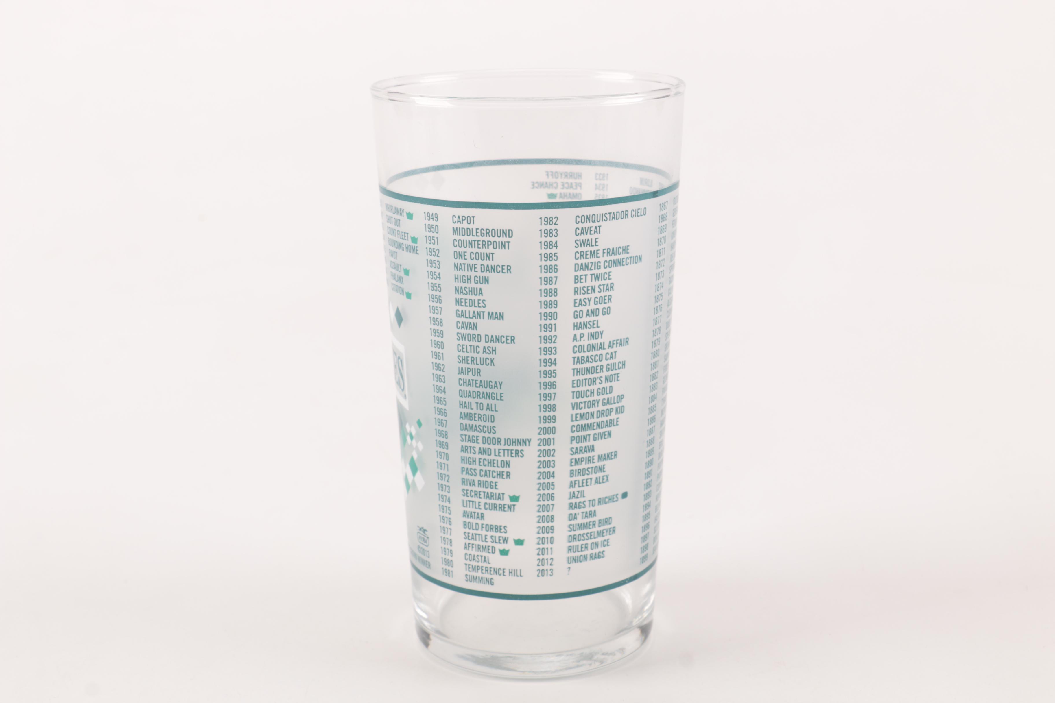 Belmont Stakes Horse Racing Glasses