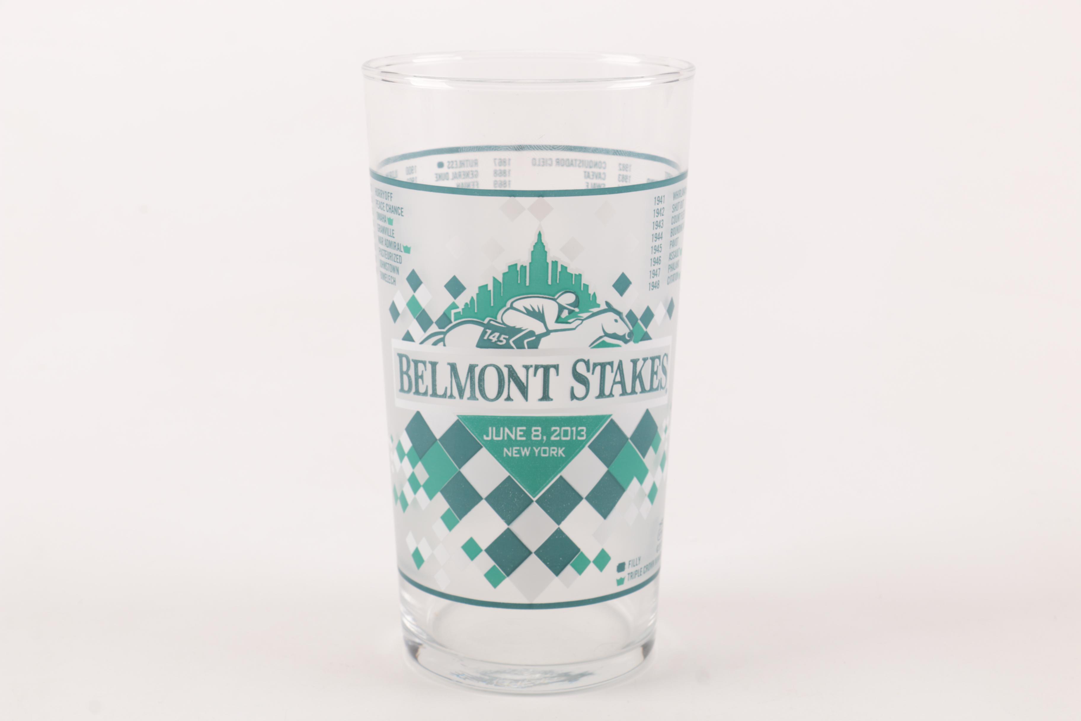 Belmont Stakes Horse Racing Glasses