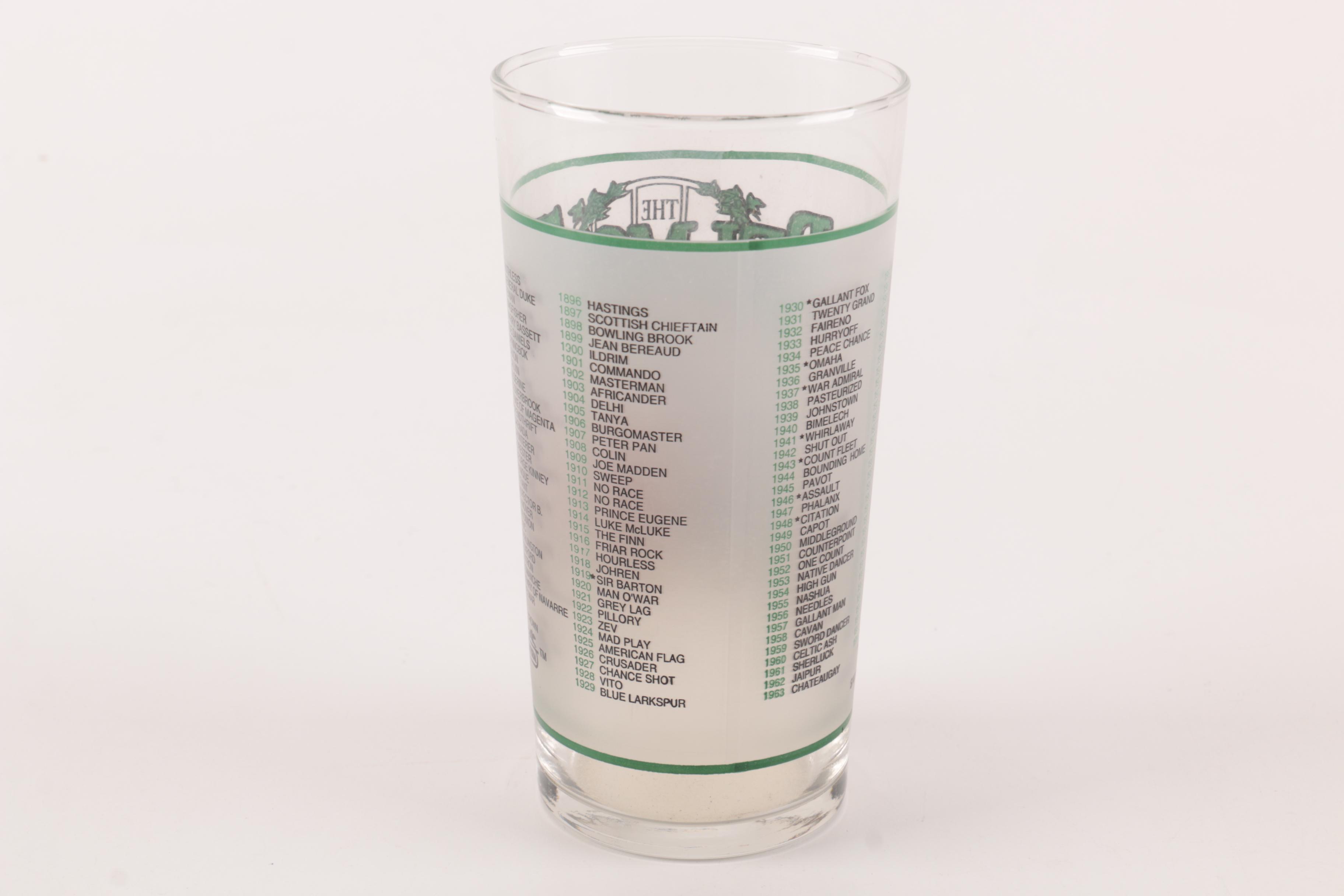 Belmont Stakes Horse Racing Glasses