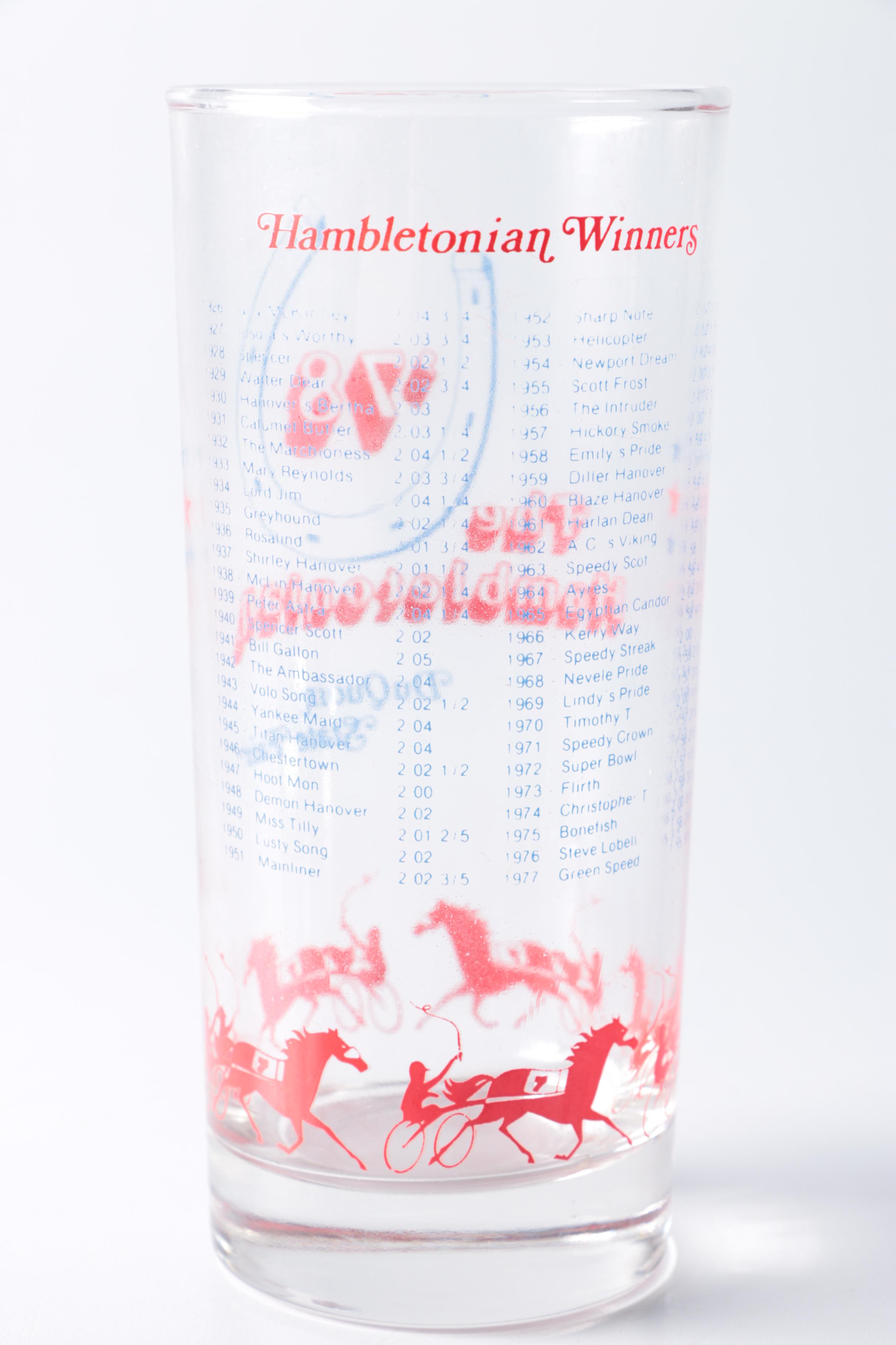 Hambletonian Harness Racing Glasses