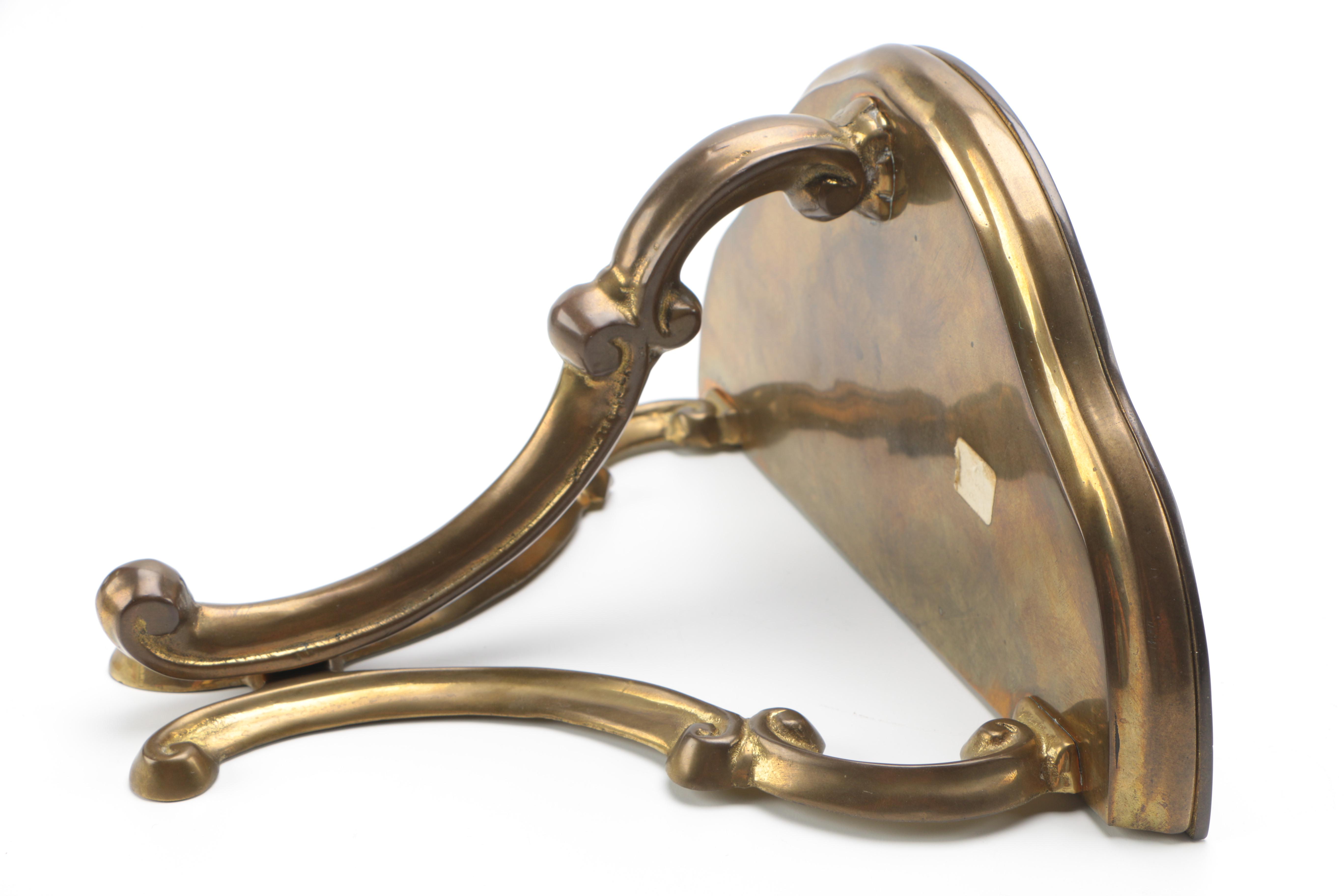 Brass Wall-Mount Shelf