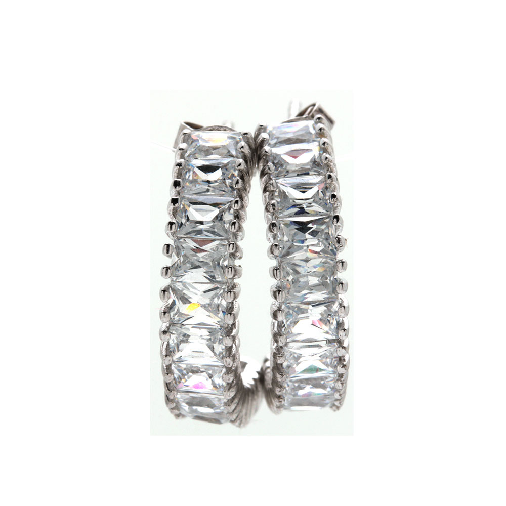 Sterling Silver Cubic Zirconia Earrings and Vanna K. Cubic Zirconia Bracelet