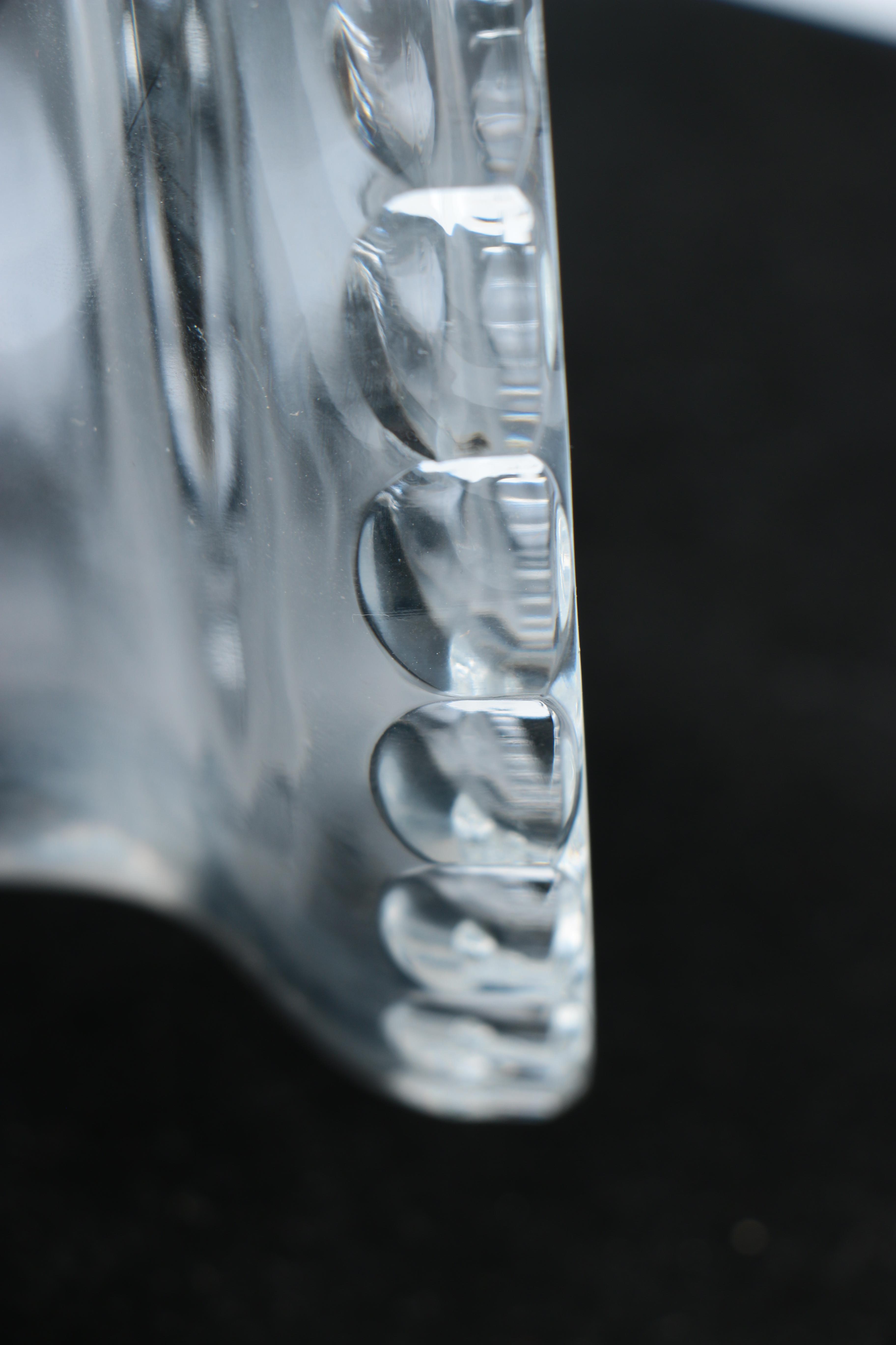 Crystal Bowl From Design Guild With Metal Wire Holder