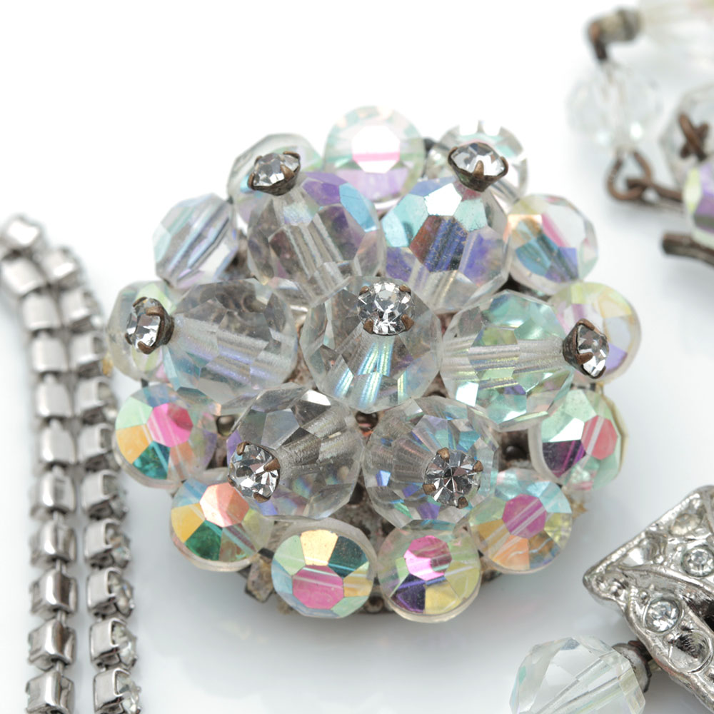 Aurora Borealis and Vintage Rhinestone Jewelry