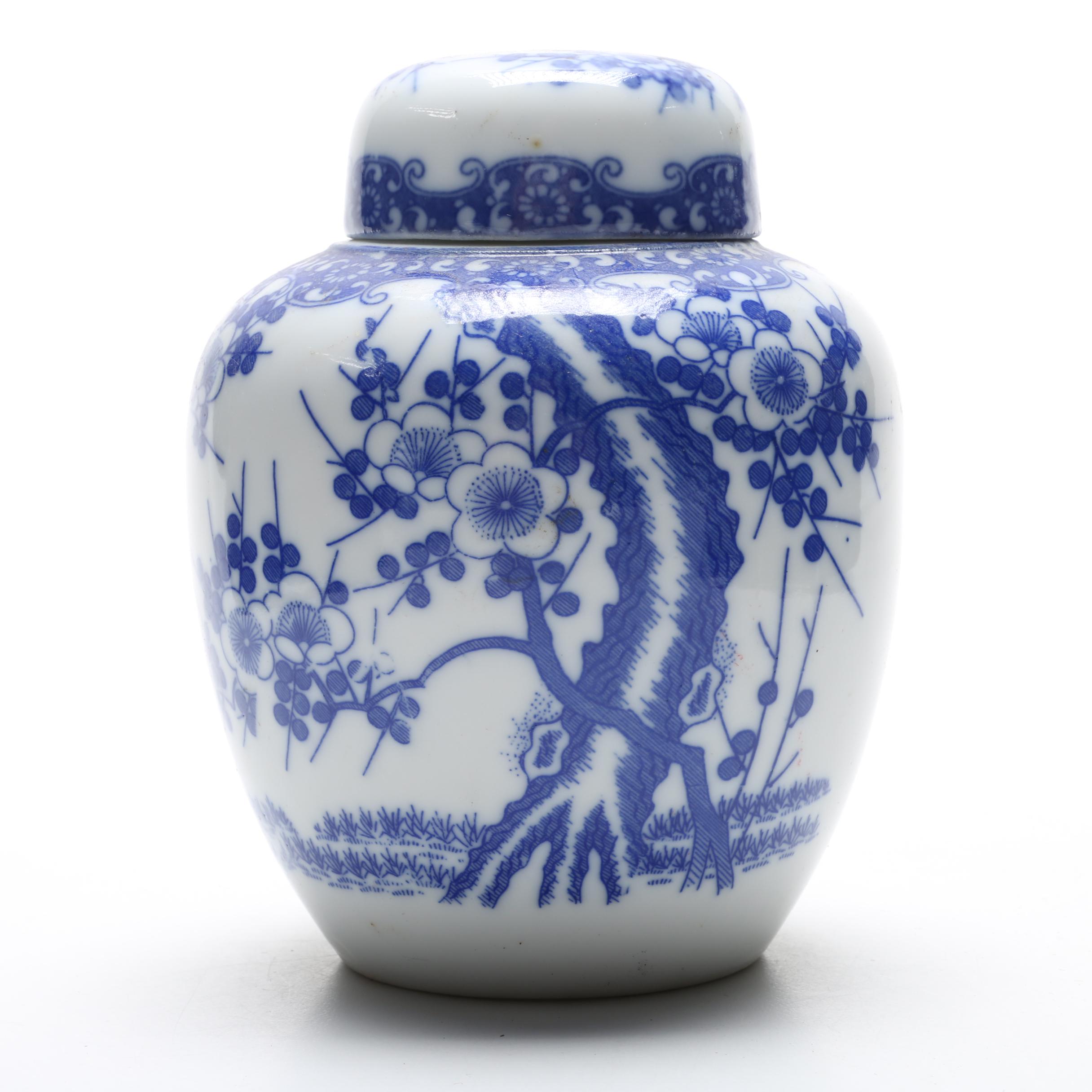 Chinese Blue Willow Ginger Jars