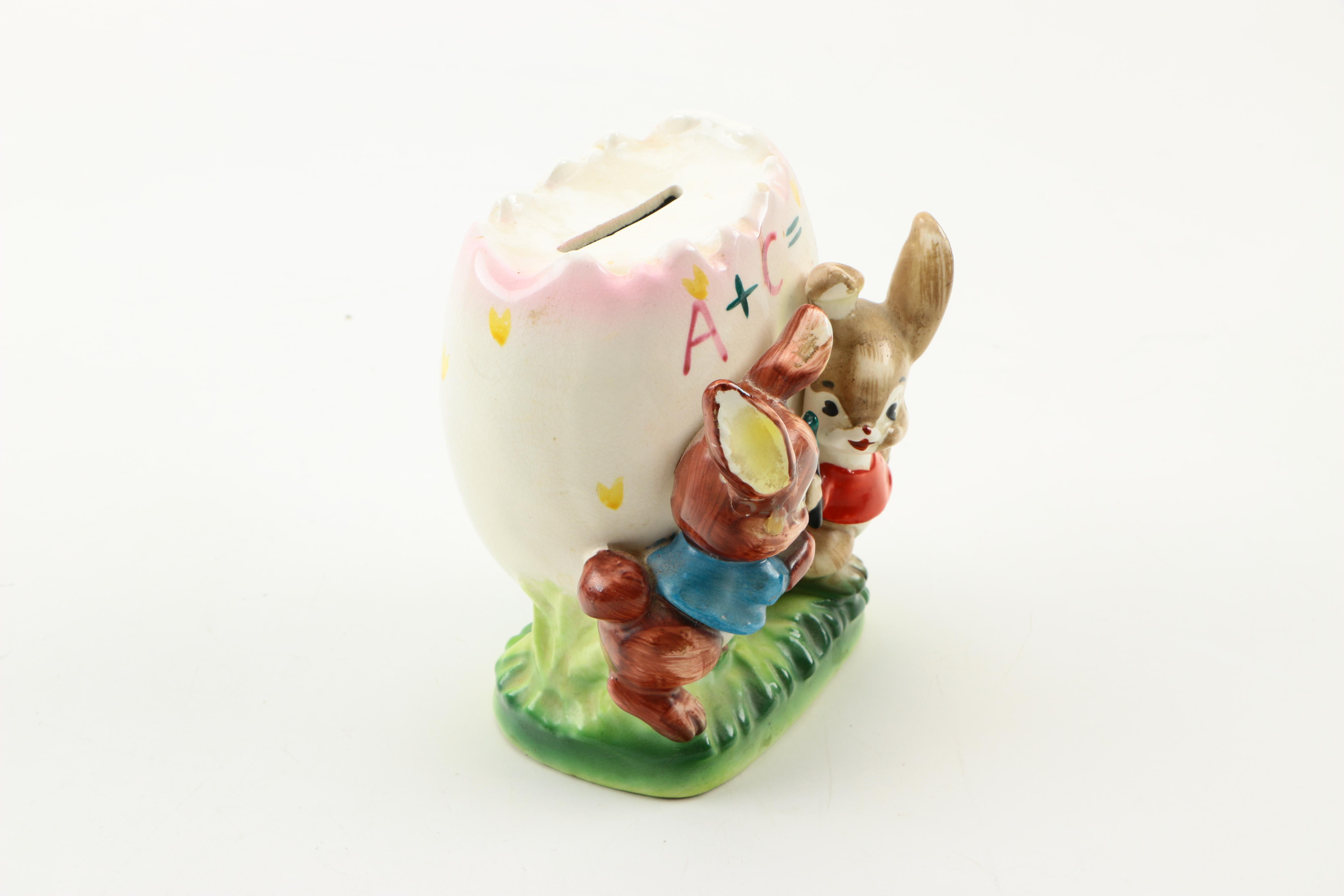 Assorted Ceramic Decor Including Delft