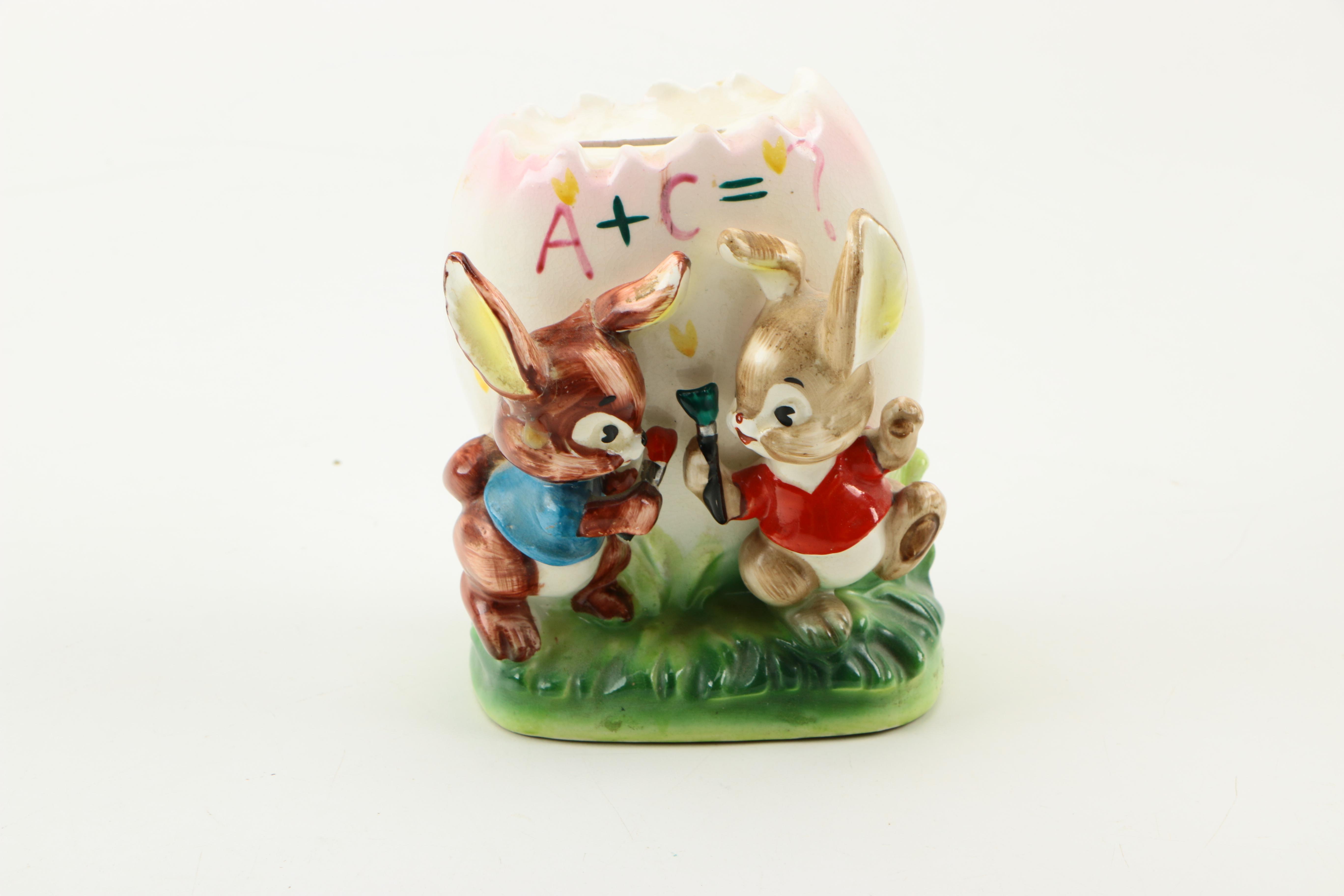 Assorted Ceramic Decor Including Delft