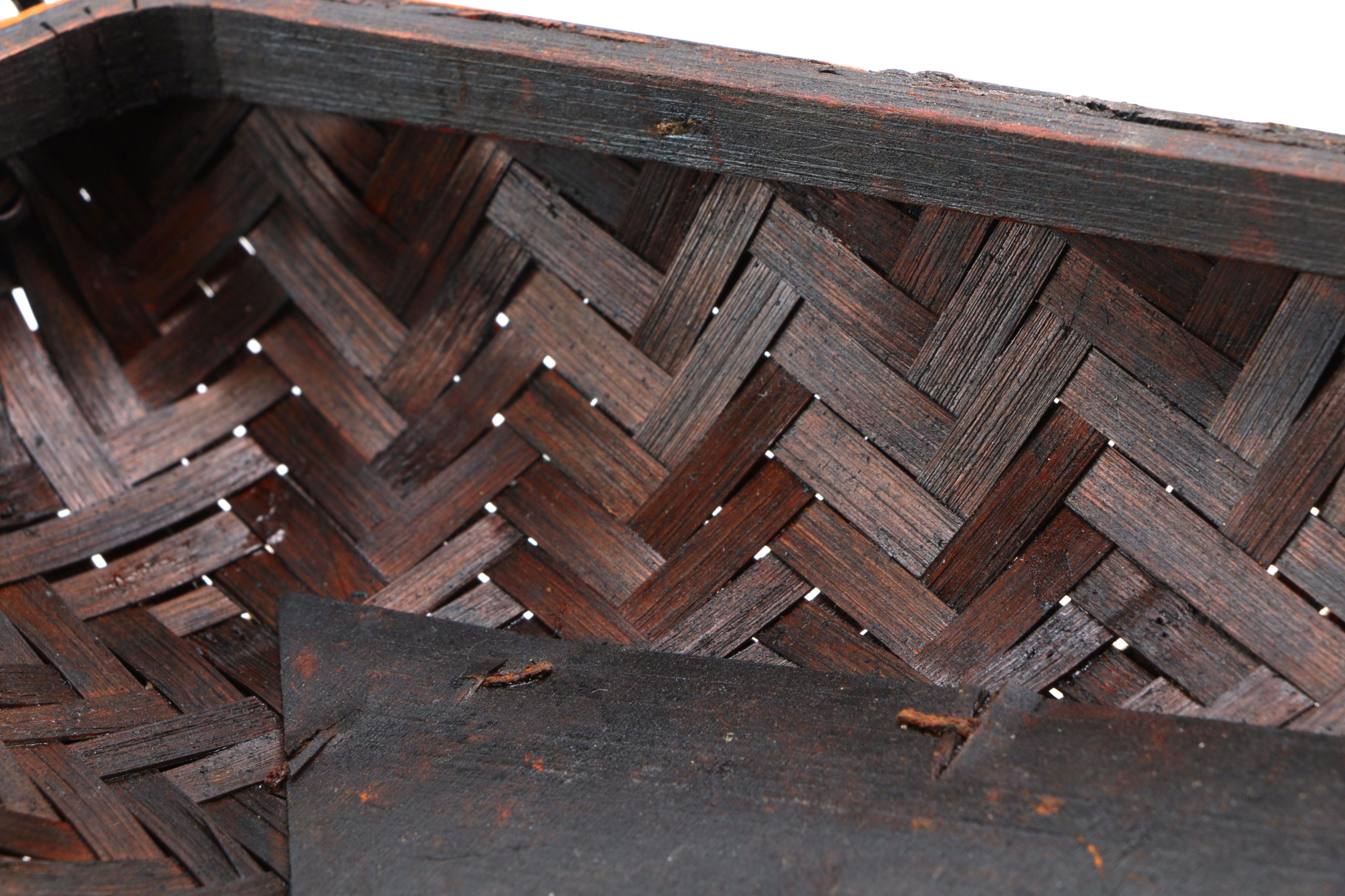 Chinese Inspired Wicker Storage Boxes