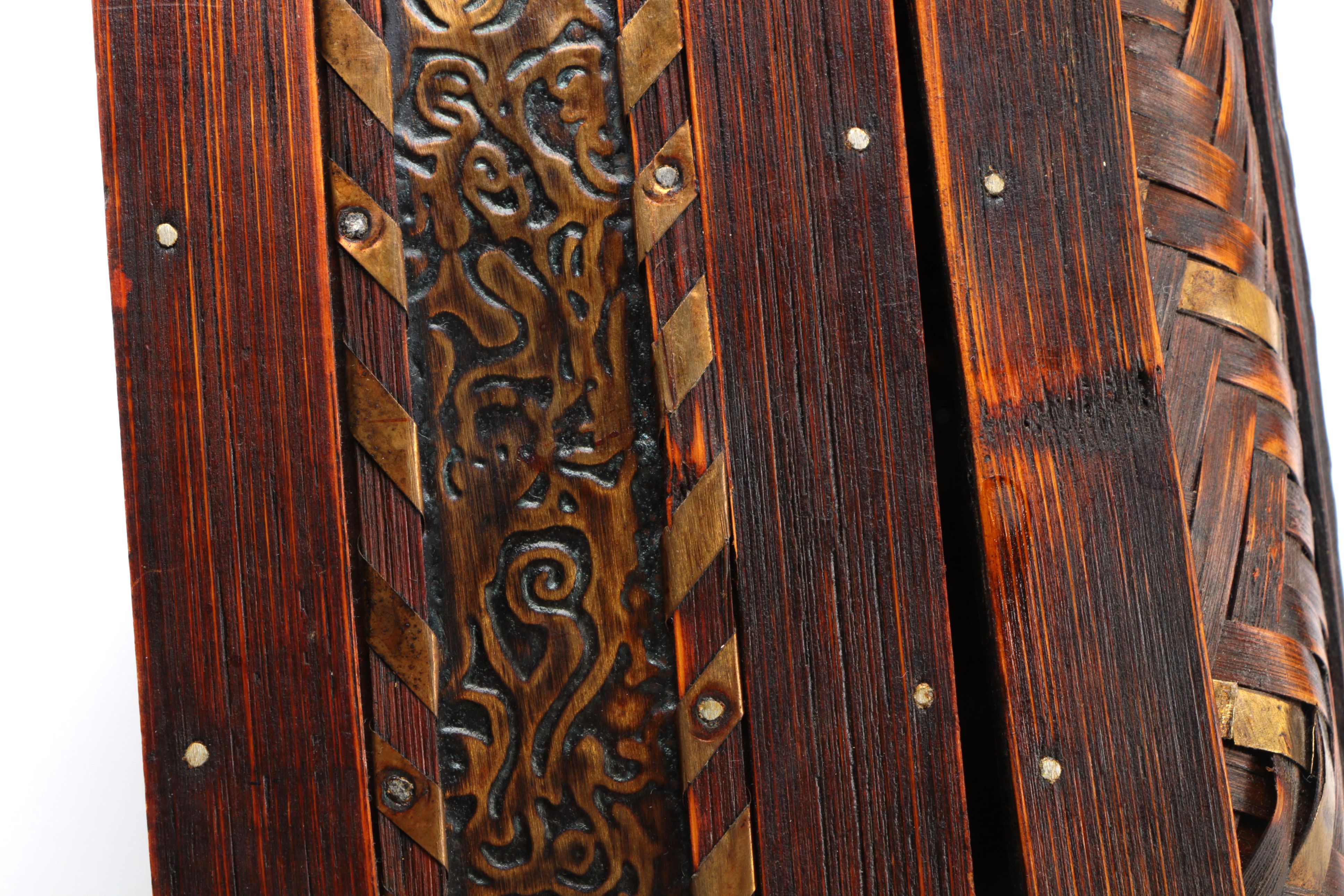 Chinese Inspired Wicker Storage Boxes