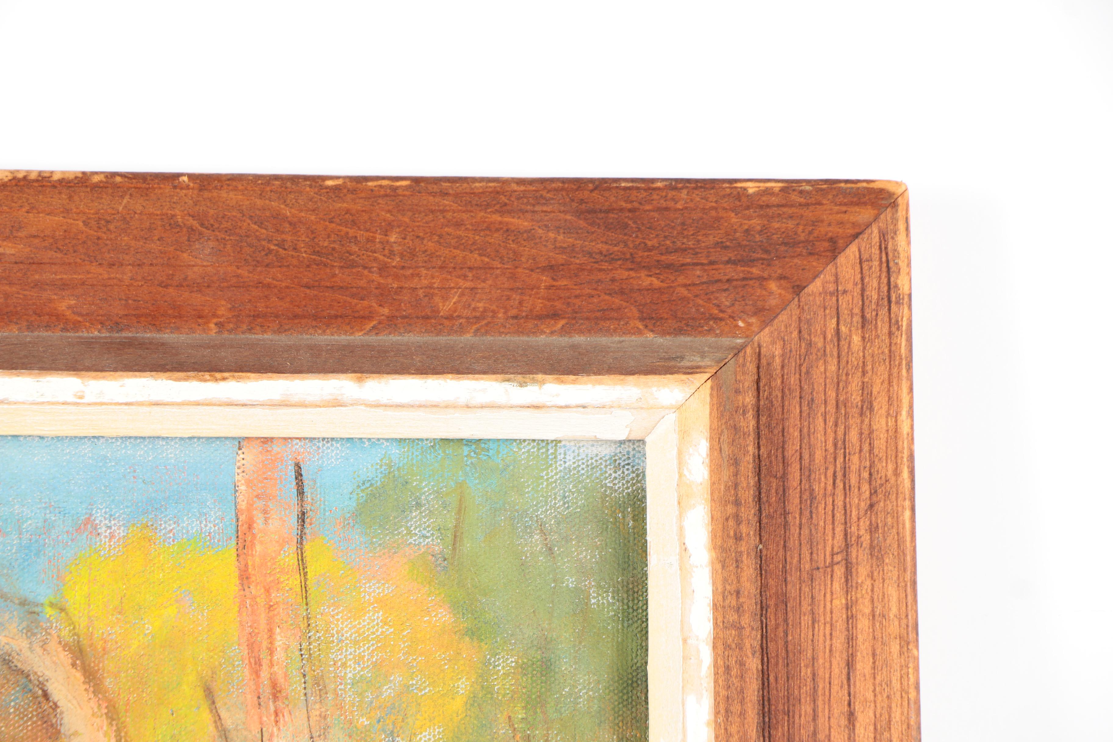 Murielle Schlosberg Oil Painting on Canvas Two Girls