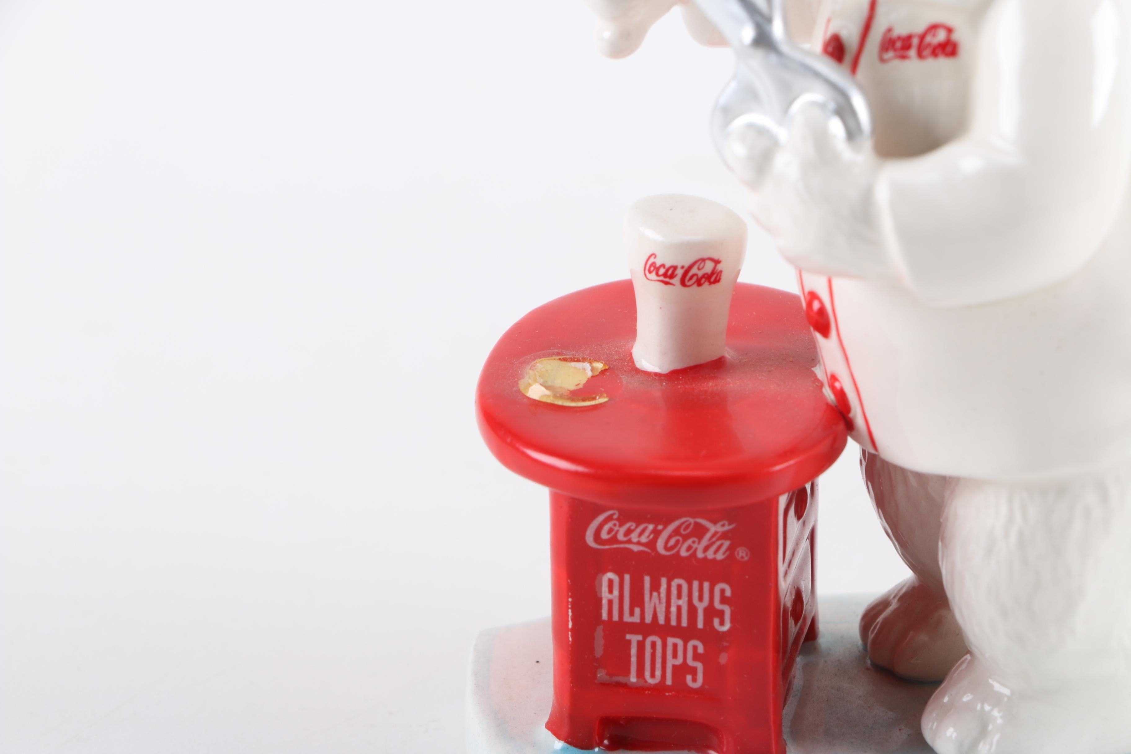 Collection of Coca-Cola Porcelain Bear Figurines