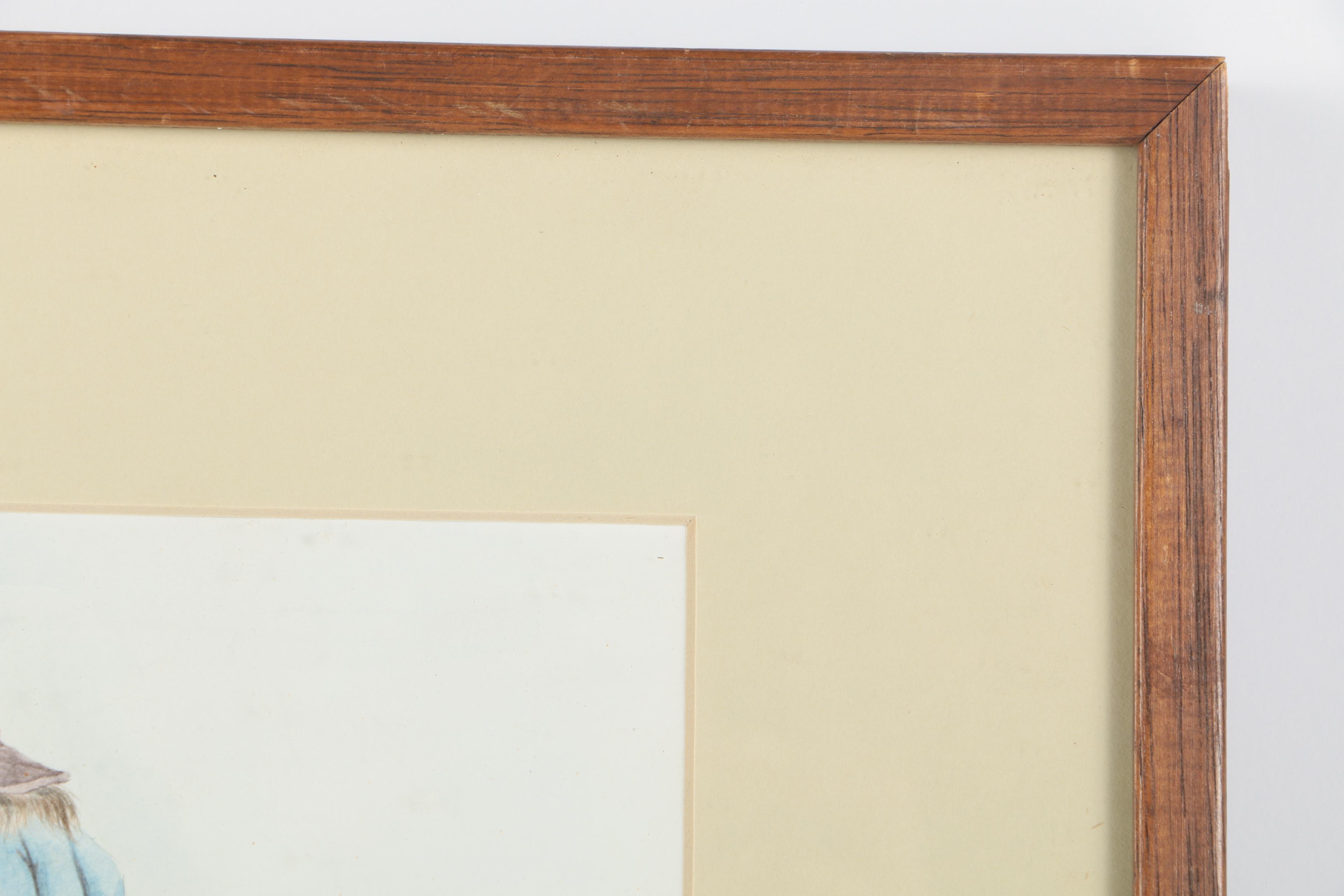 Lalys Watercolor on Cardboard of Farmhands