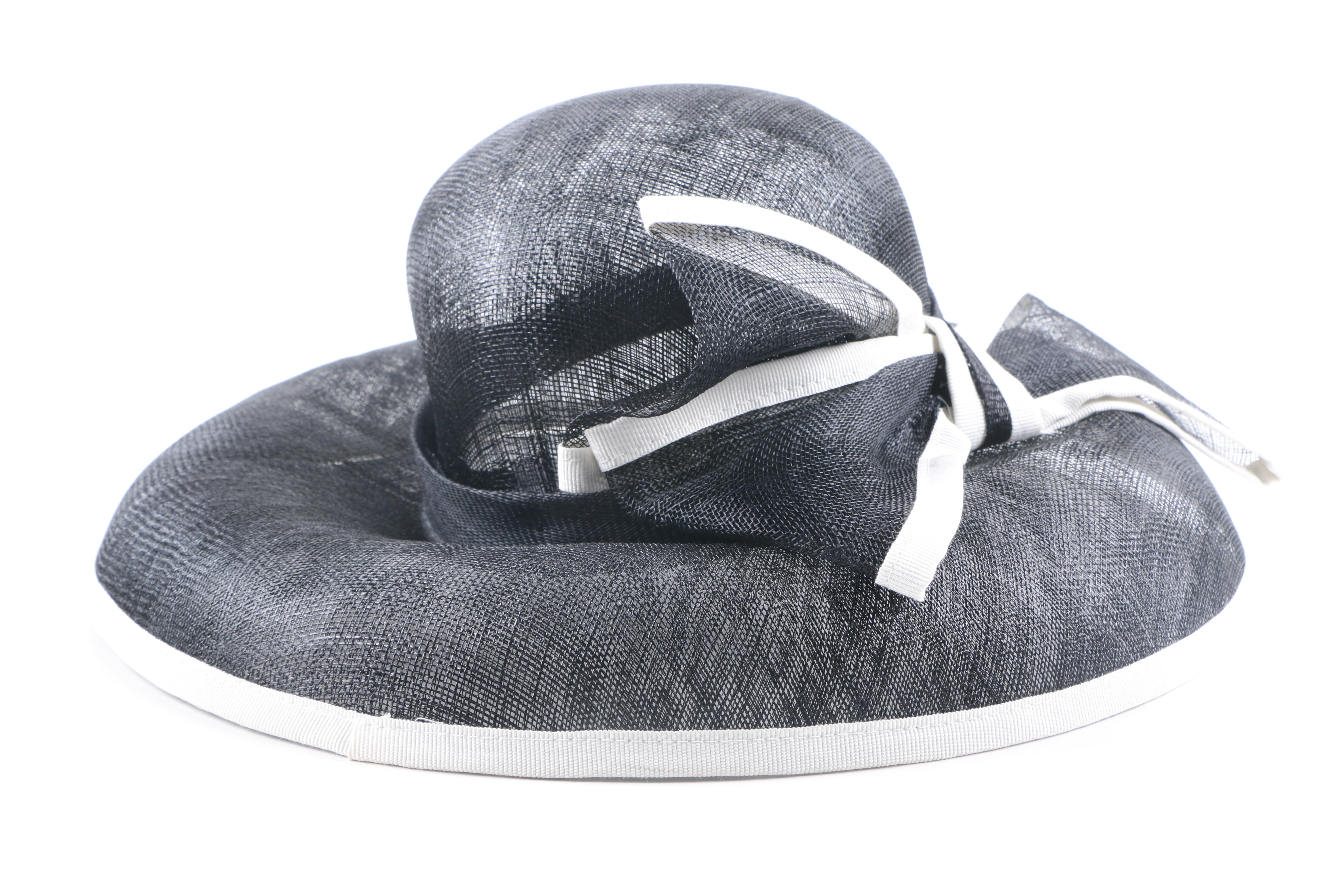 Vintage Black Woven Hats