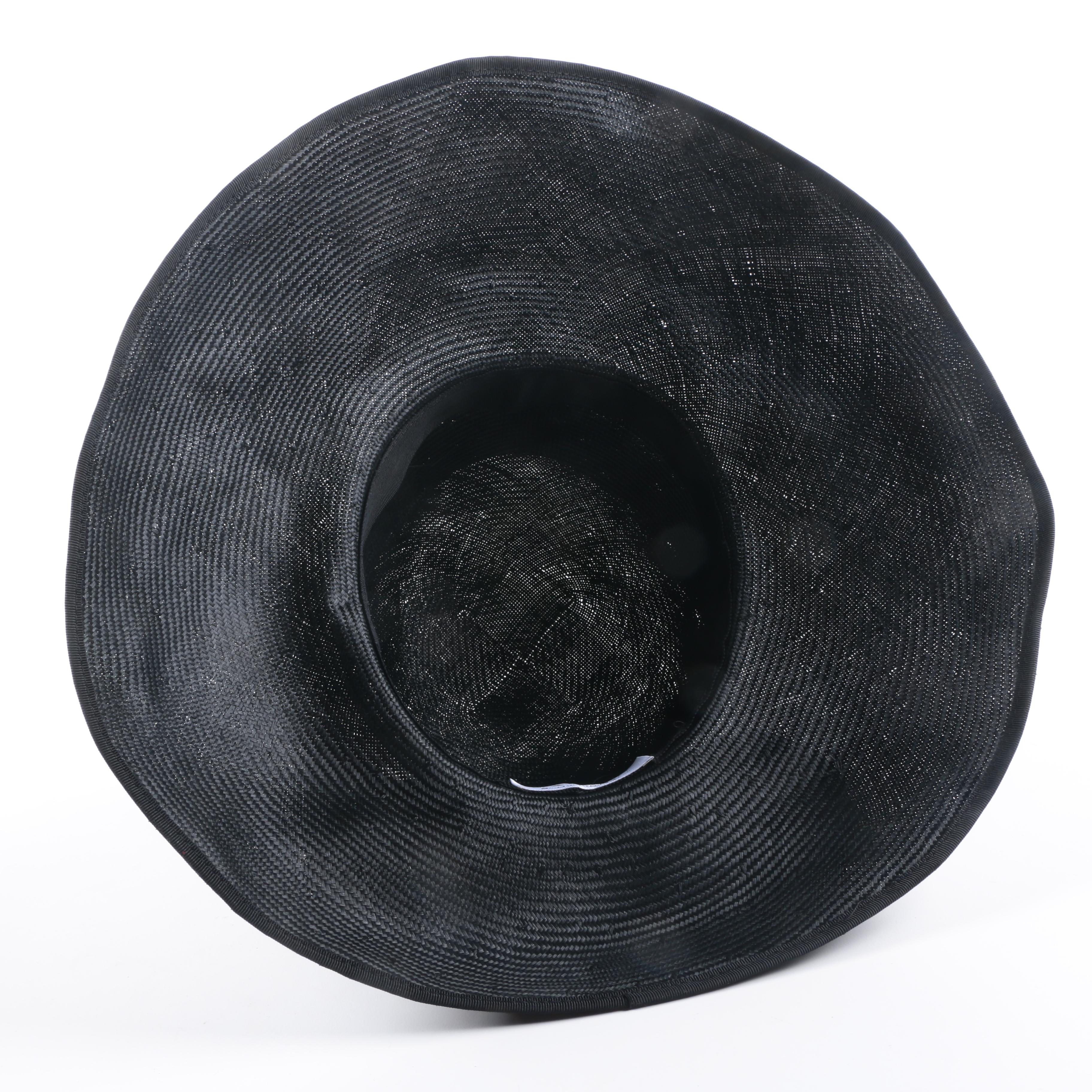 Vintage Black Woven Hats