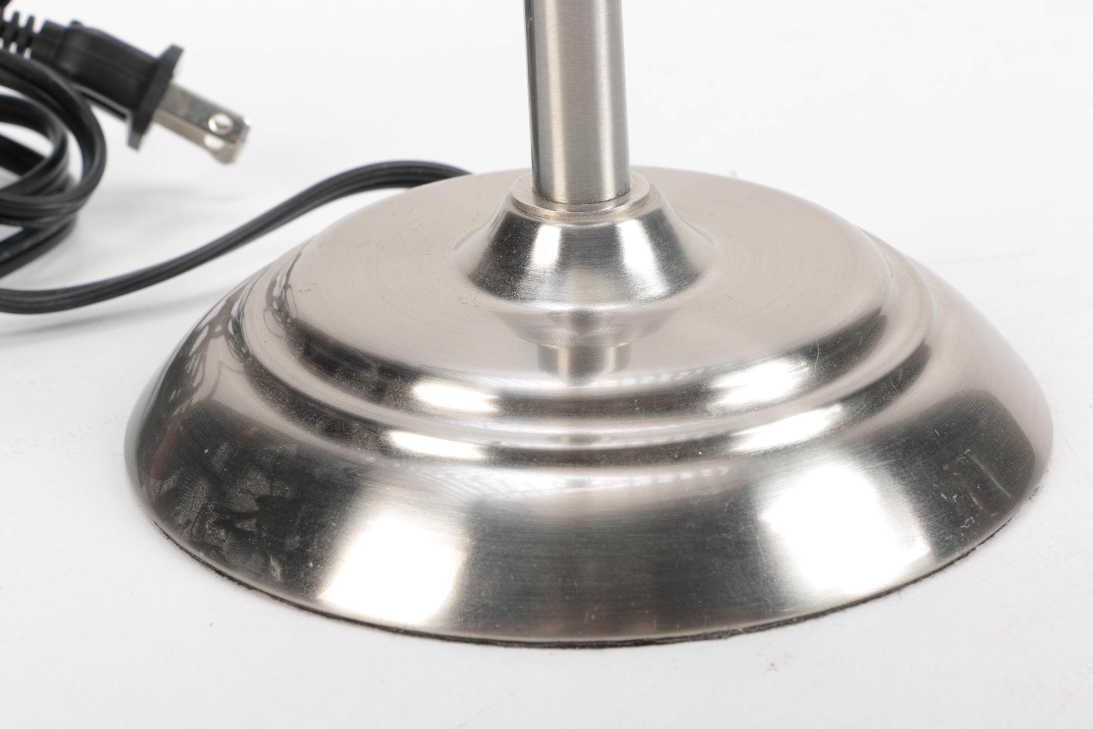 Metal Bankers and Task Table Lamps