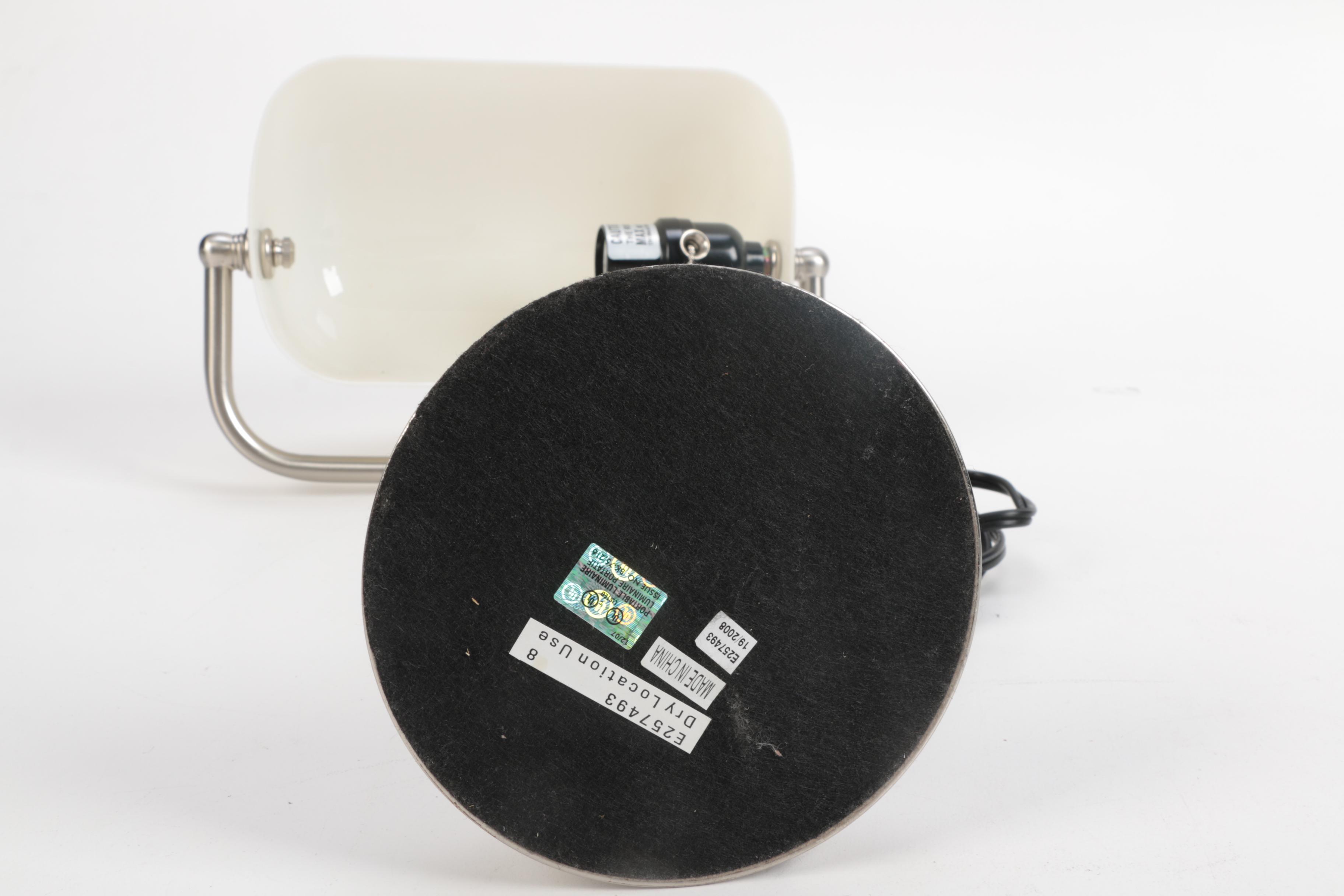 Metal Bankers and Task Table Lamps