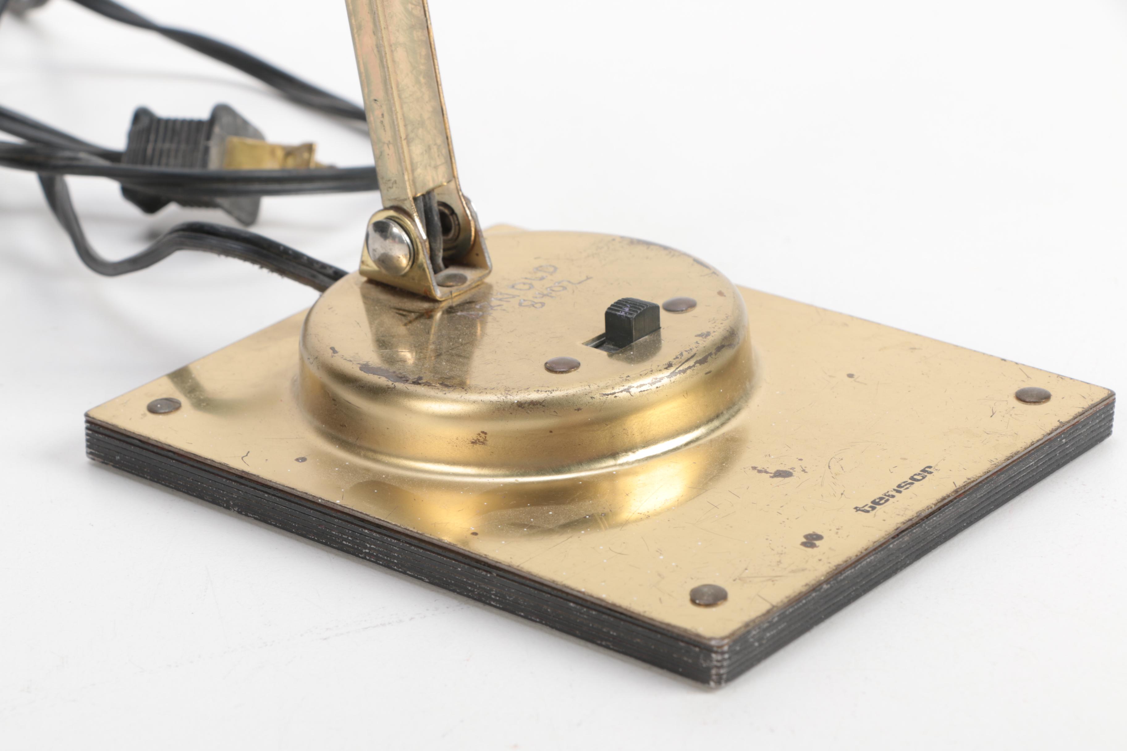 Metal Bankers and Task Table Lamps