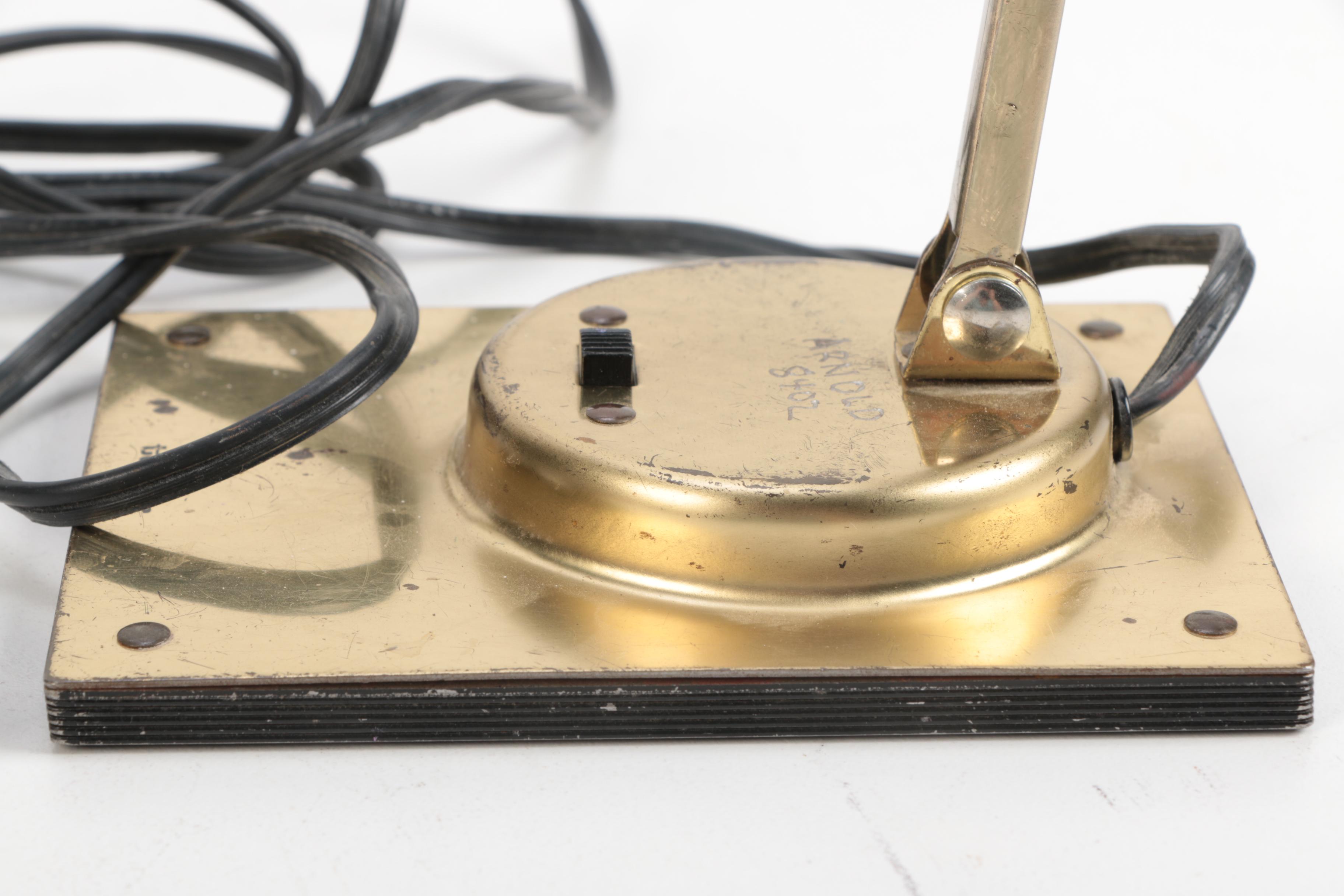 Metal Bankers and Task Table Lamps