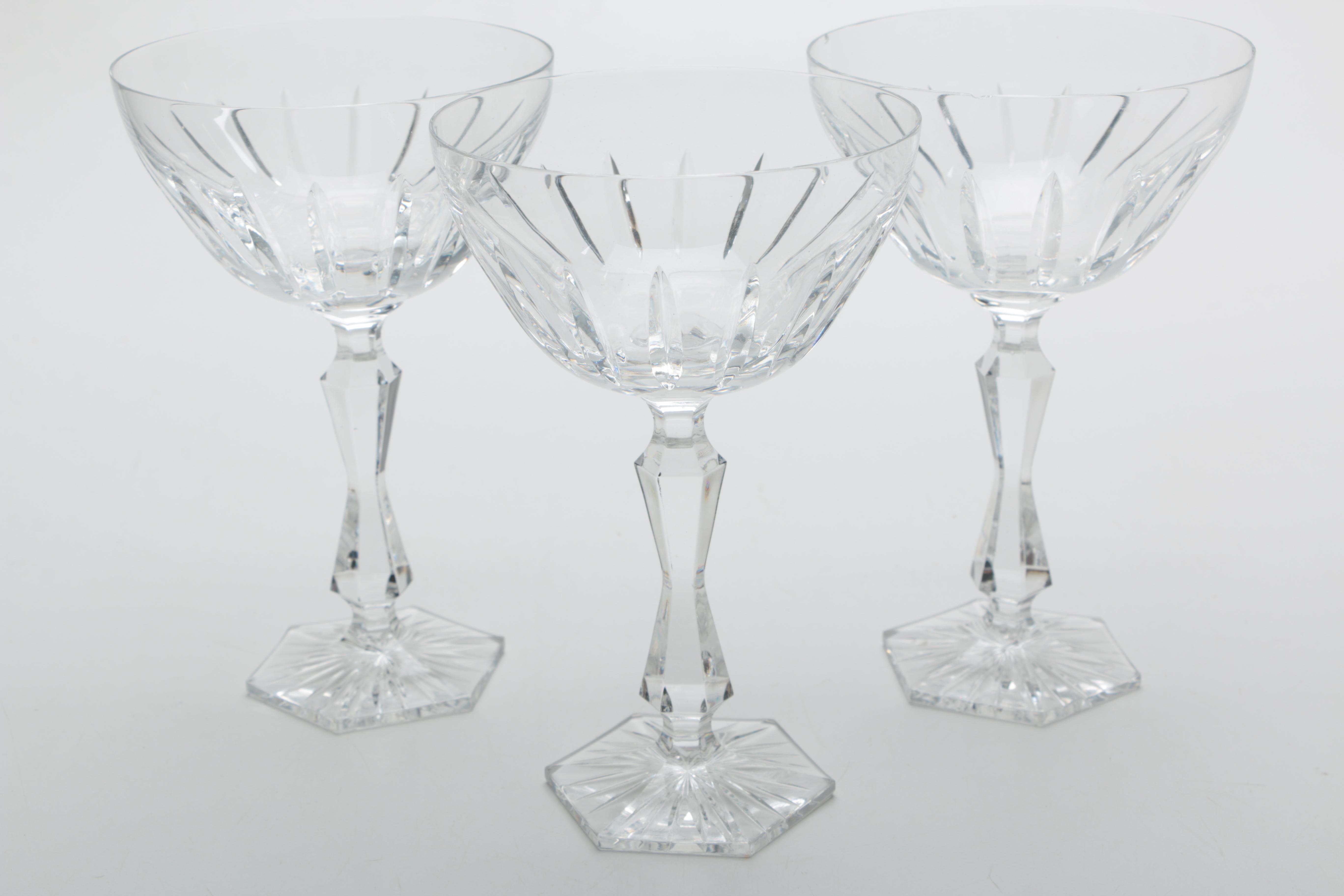 Crystal Wine Glasses Including Rogaska