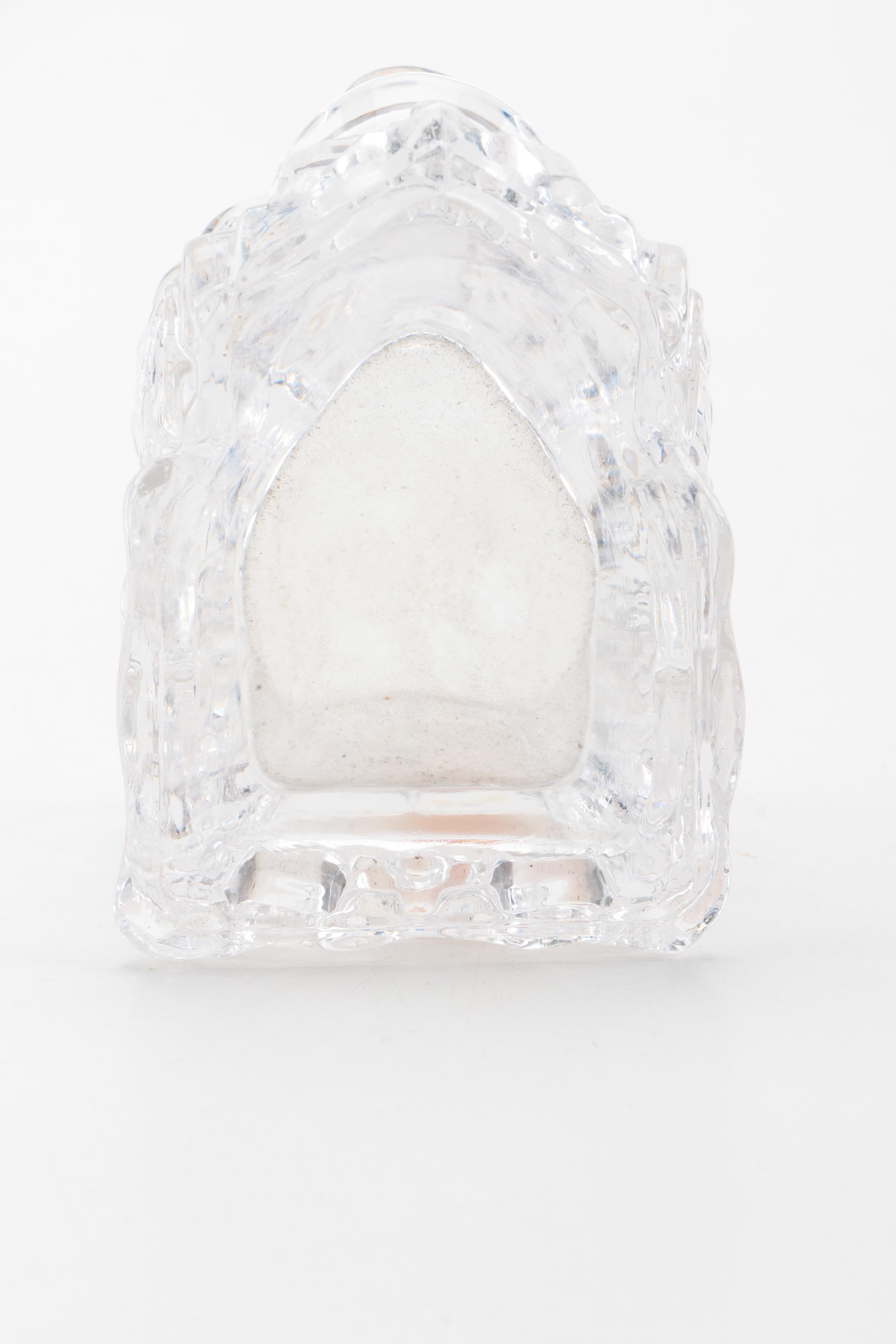 Anna Hutte Bleikristall Crystal Train Engine Votive