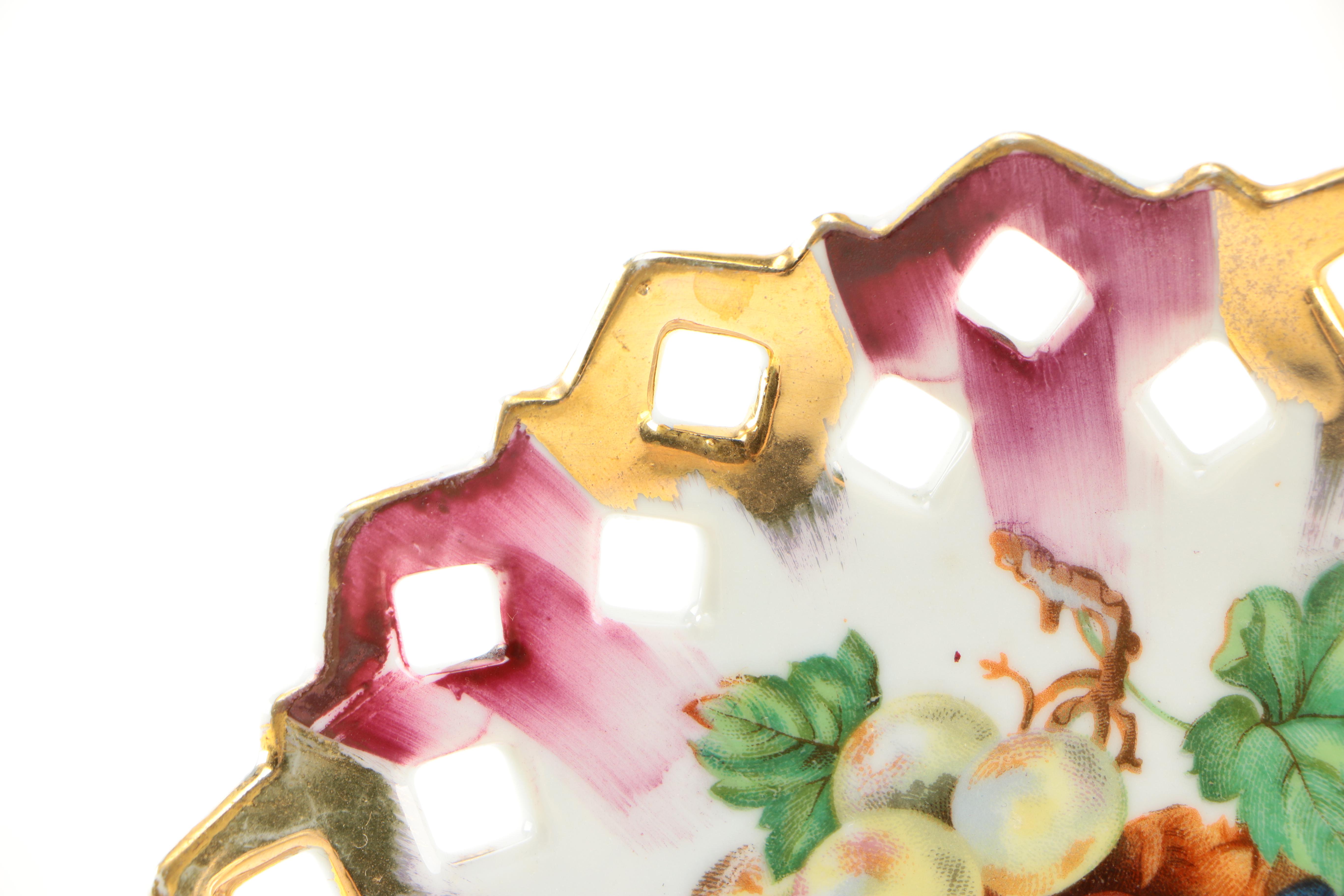 Hand-Painted Porcelain Assortment Including Belleek