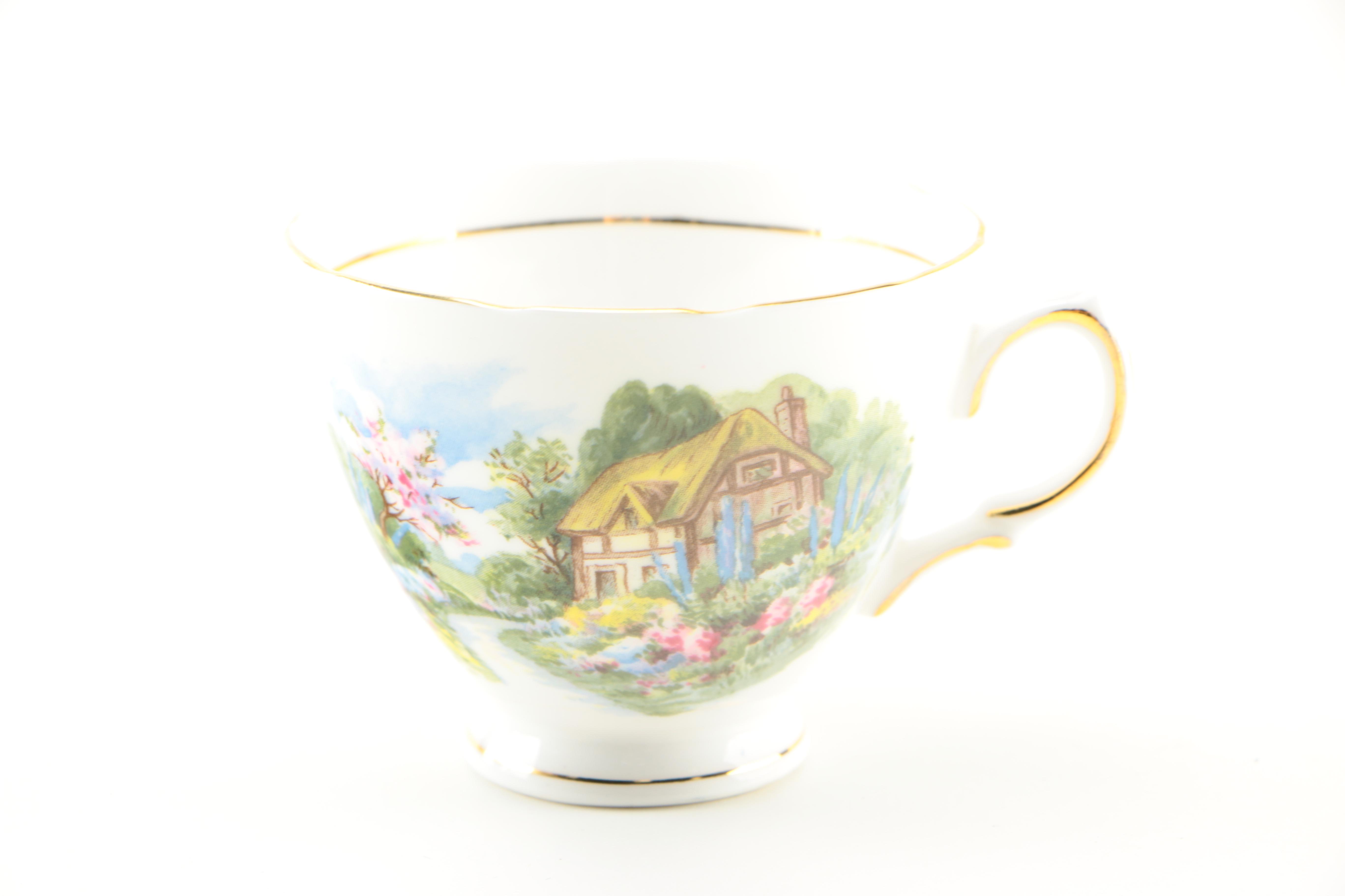 Hand-Painted Porcelain Assortment Including Belleek