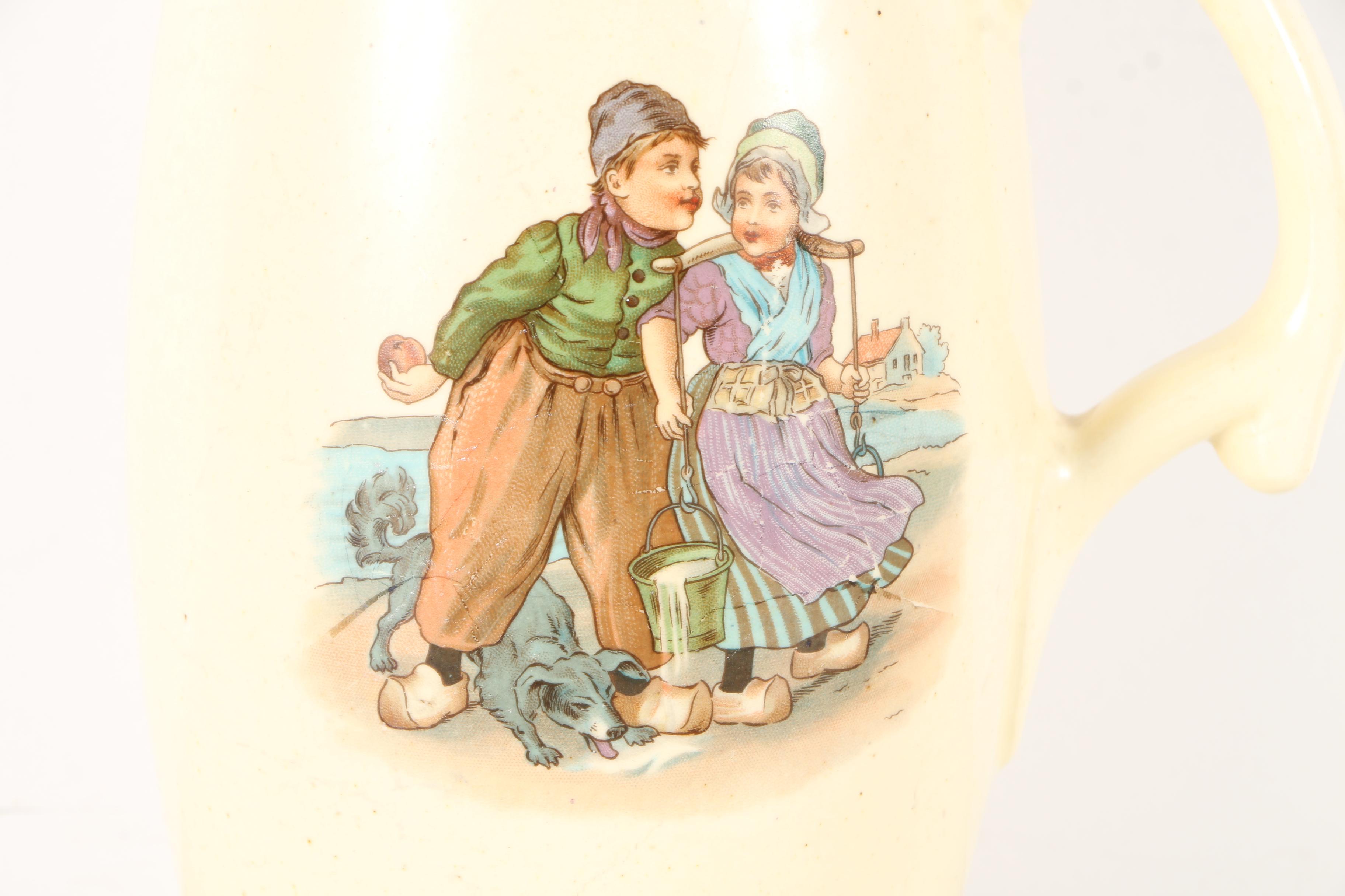 Hummel Offset Lithographs With Ceramic Pitcher